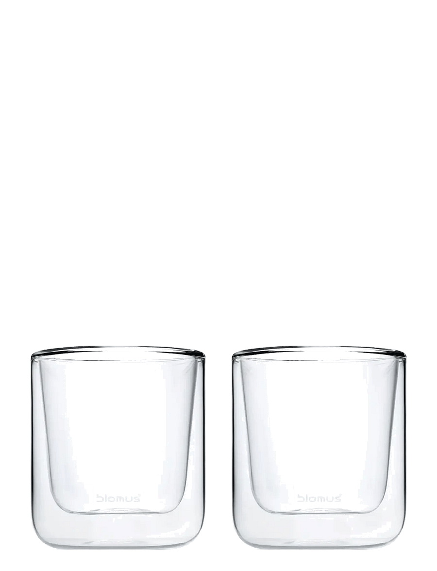 Blomus - Set of 2 Insulated Coffee Glasses - 0,2 L - NERO - Clear Glass - espressotassen - clear glass - 1