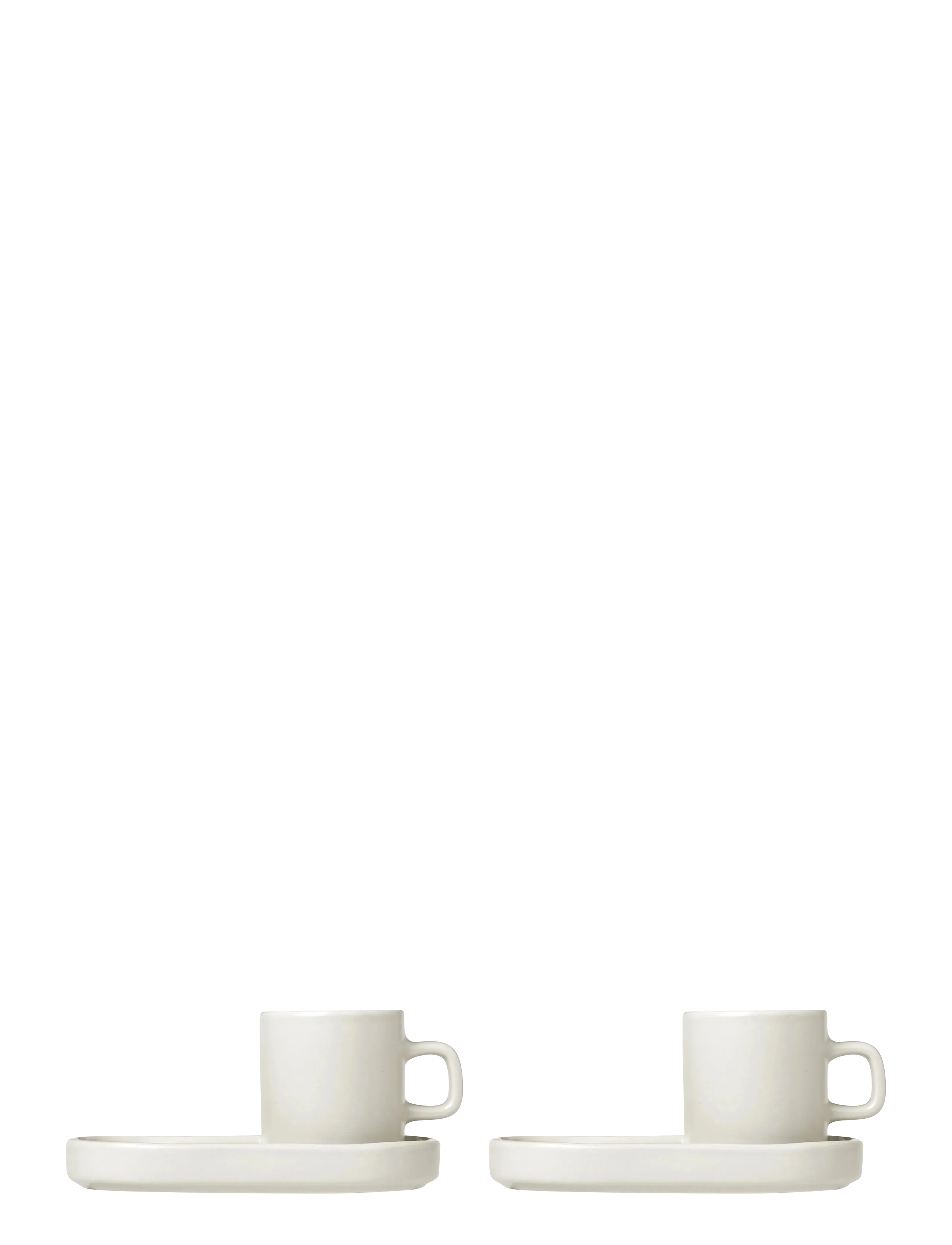 Blomus Set of 2 Espresso Cups - 0,05 L, Ø 5 cm - PILAR - Moonbeam - Krus & Kopper - MOONBEAM / cream