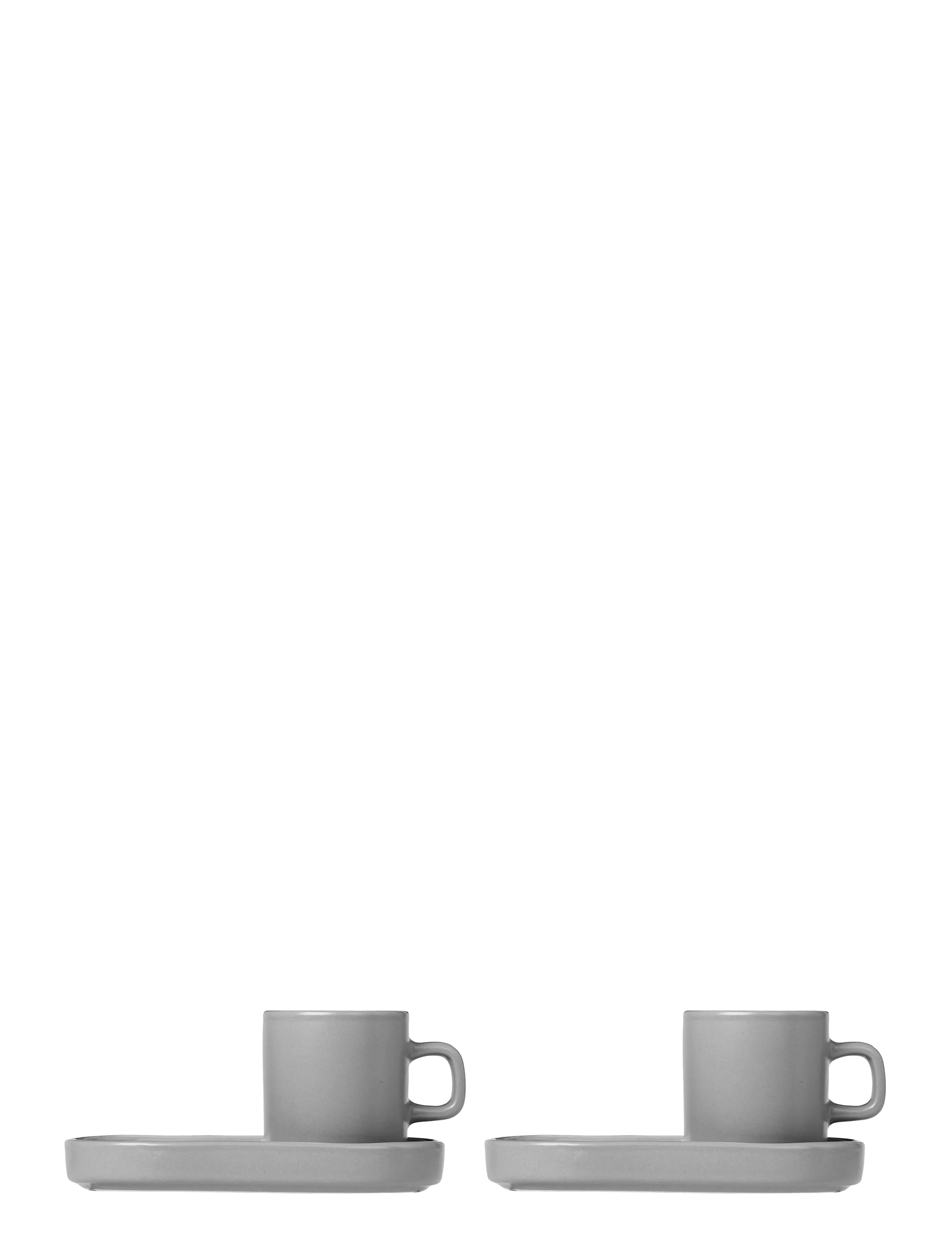Blomus Set of 2 Espresso Cups - 0,05 L, Ø 5 cm - PILAR - Mirage Gray - Boozt Days - MIRAGE GRAY / grey