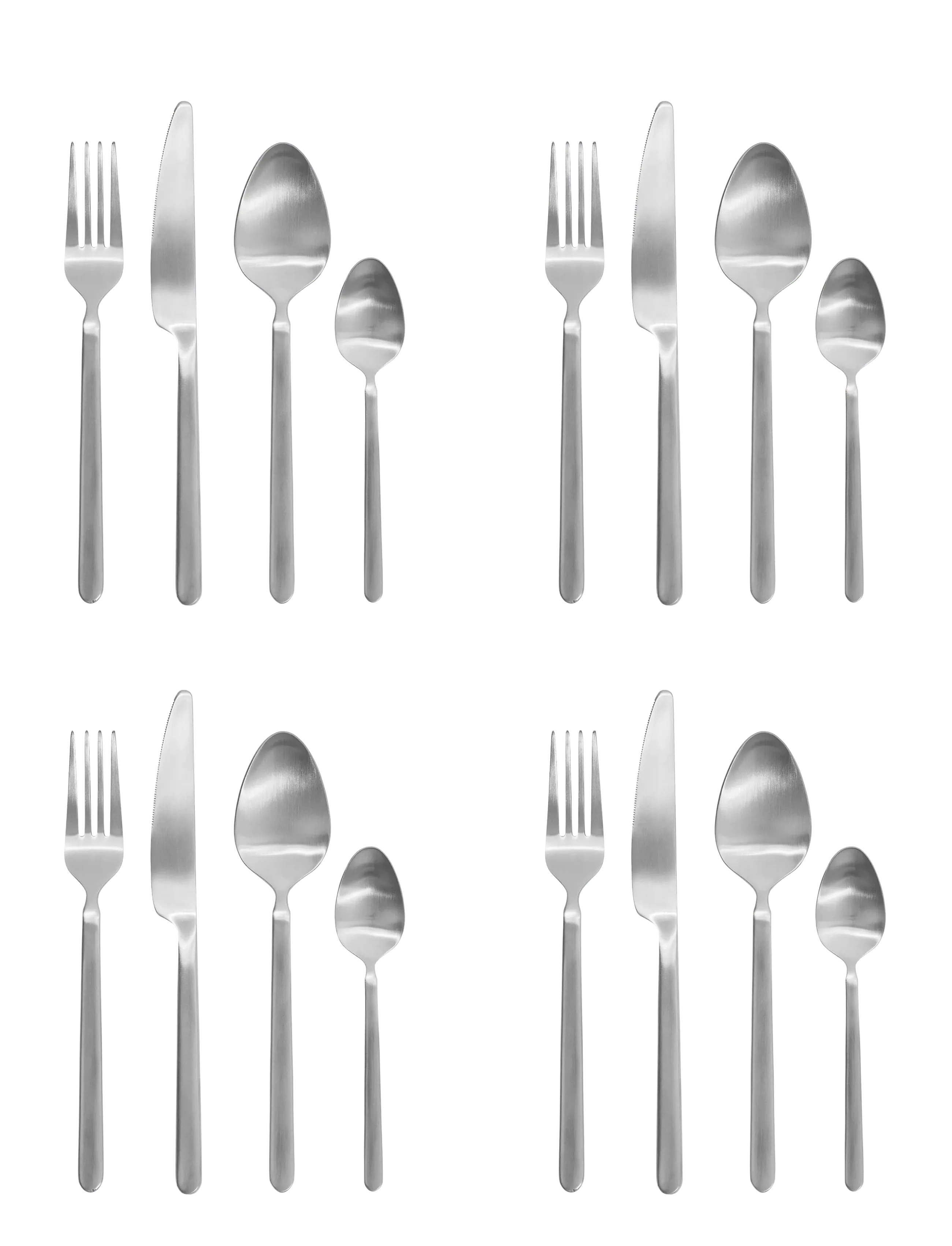 Blomus - Cutlery Set 16 Pieces - 6,5 x 23 x 25,5 cm - STELLA - Stainless Steel - stainless steel - 1