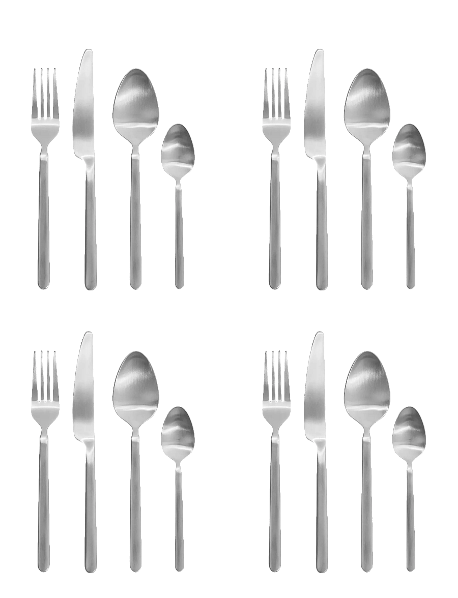 Blomus - Cutlery Set 16 Pieces - 6,5 x 23 x 25,5 cm - STELLA - Stainless Steel - stainless steel - 1