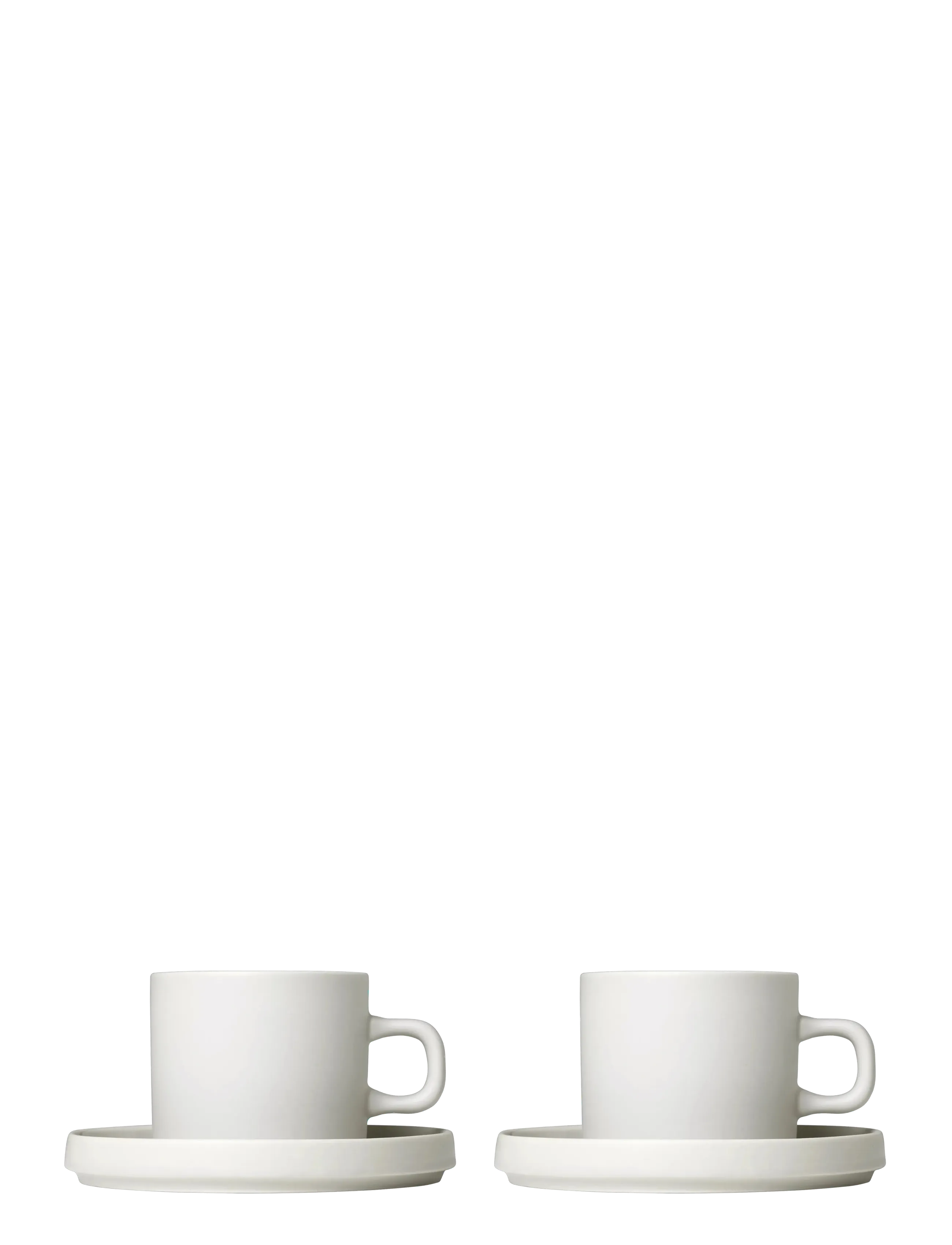 Blomus Set Of 2 Coffee Cups 0,2 L, Ø 8 Cm Pilar Moonbeam, Coffee Kop, Beige, Str: Ø 14.3CM