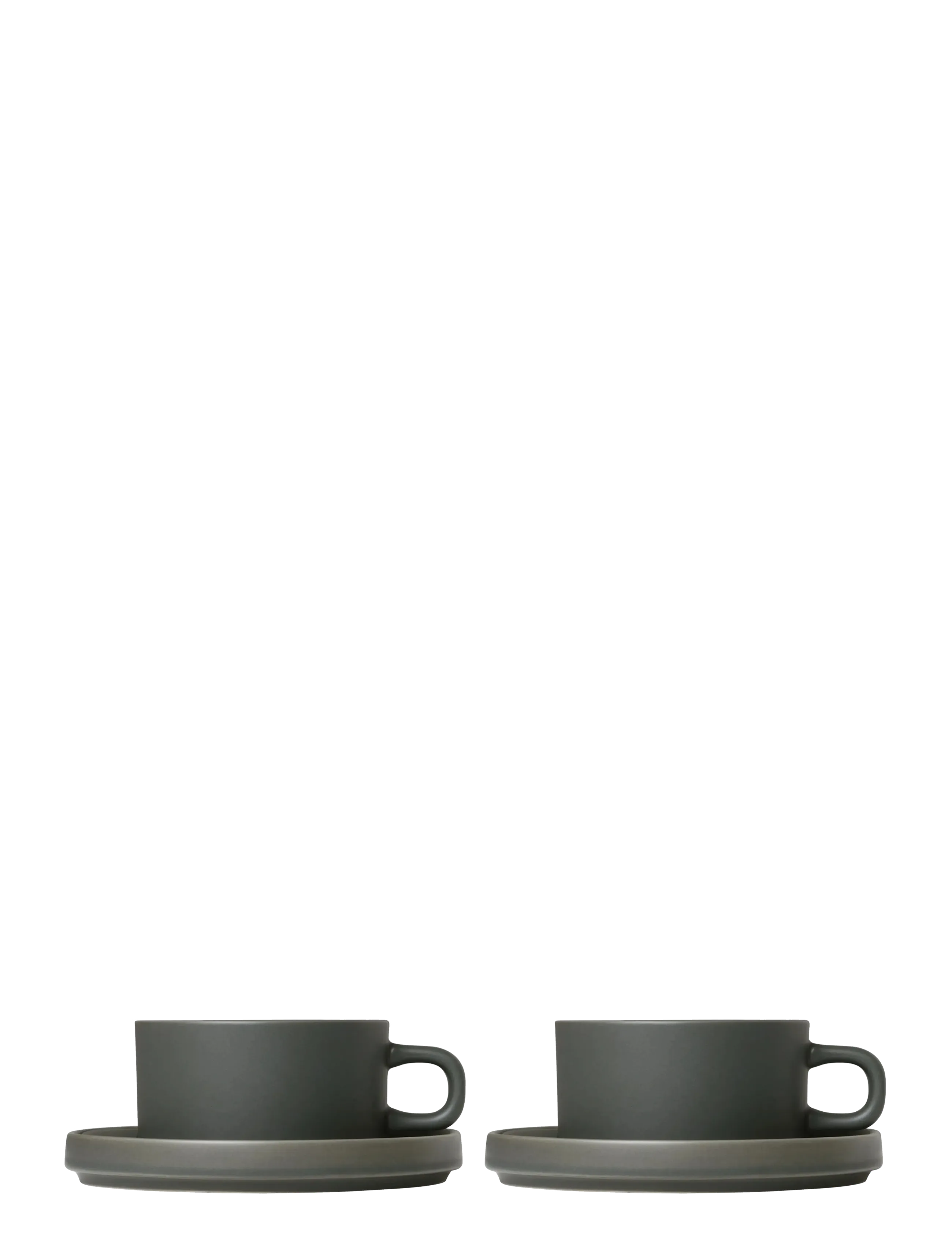 Blomus Set Of 2 Tea Cups 0,2 L, Ø 9 Cm Pilar Agave Green, Tea Kop, Grøn, Str: Ø 14.4CM