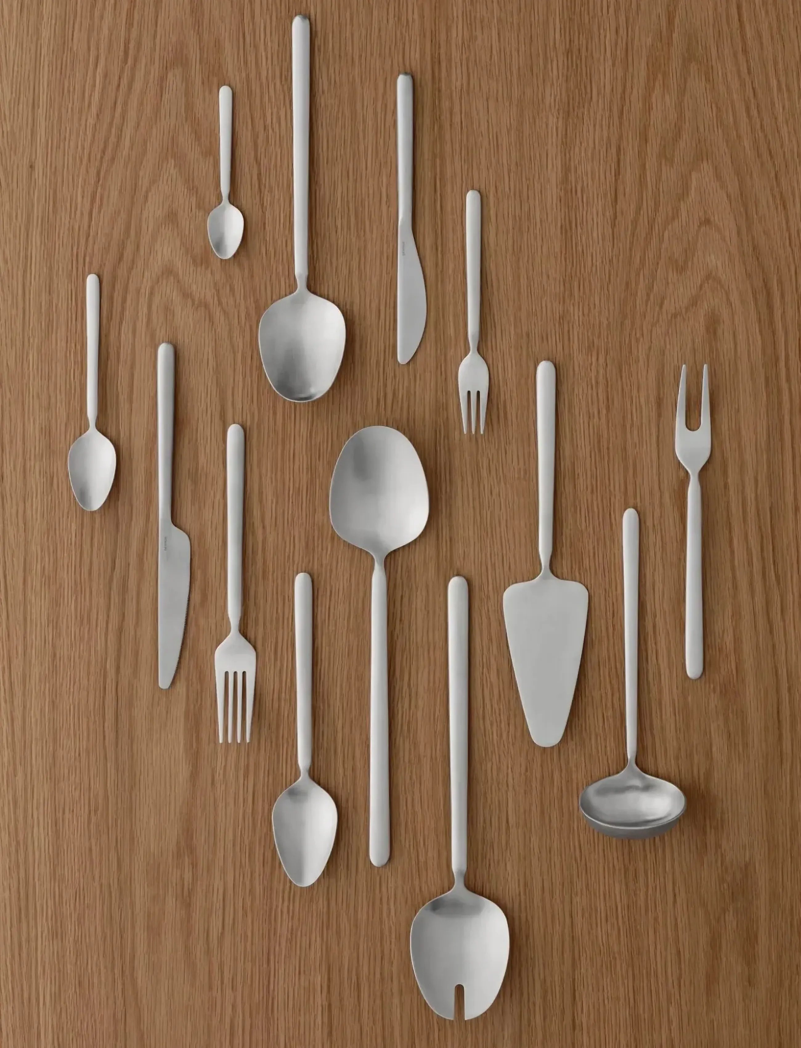 Blomus Set Of 4 Cake Forks 15,5 X 2 Cm Stella Stainless Steel, L 15.5 cm, Cutlery, Silber - Forks, Homeware