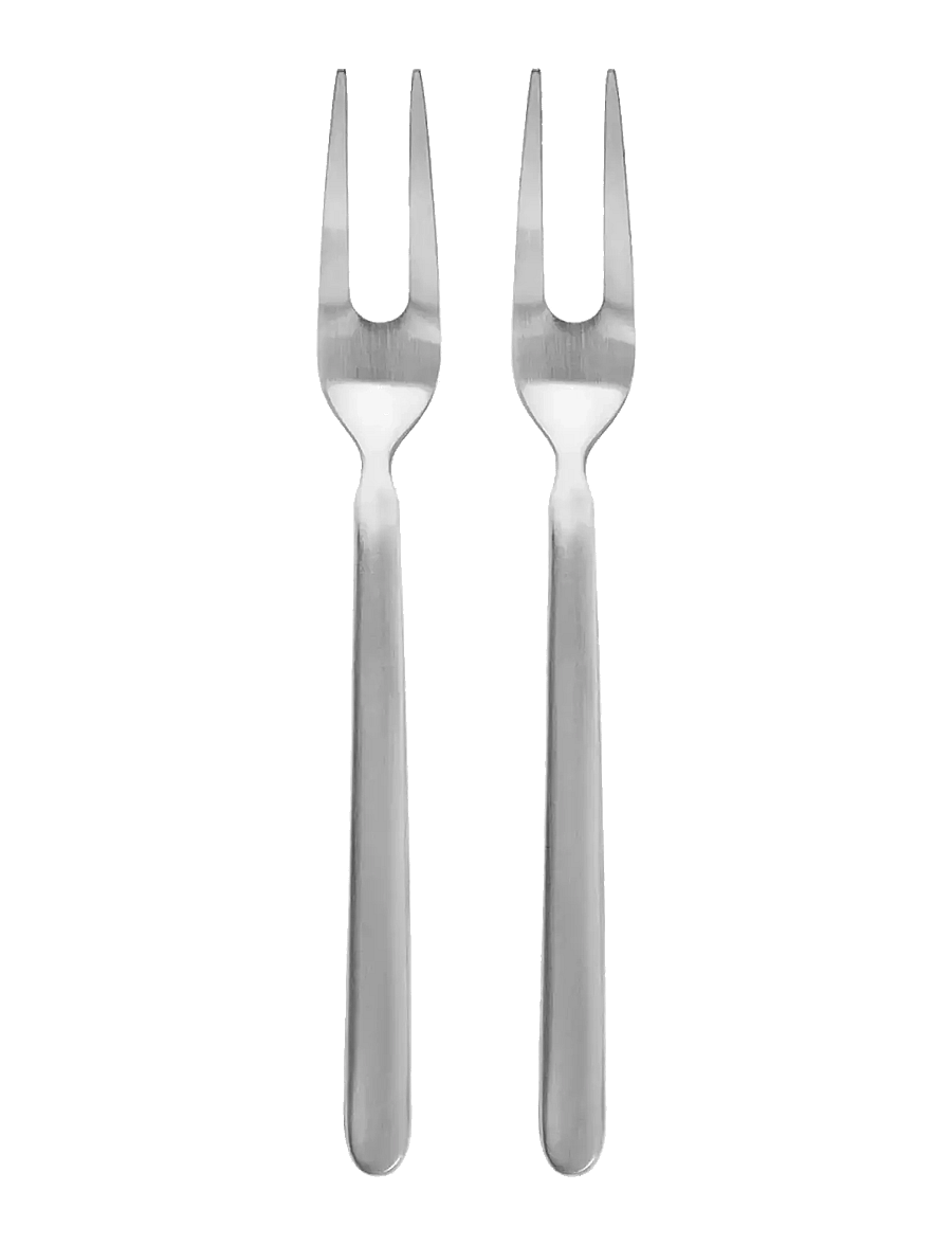 Blomus - Set of 2 Serving Forks - 20 x 2,5 cm - STELLA - Stainless Steel - stainless steel - 1