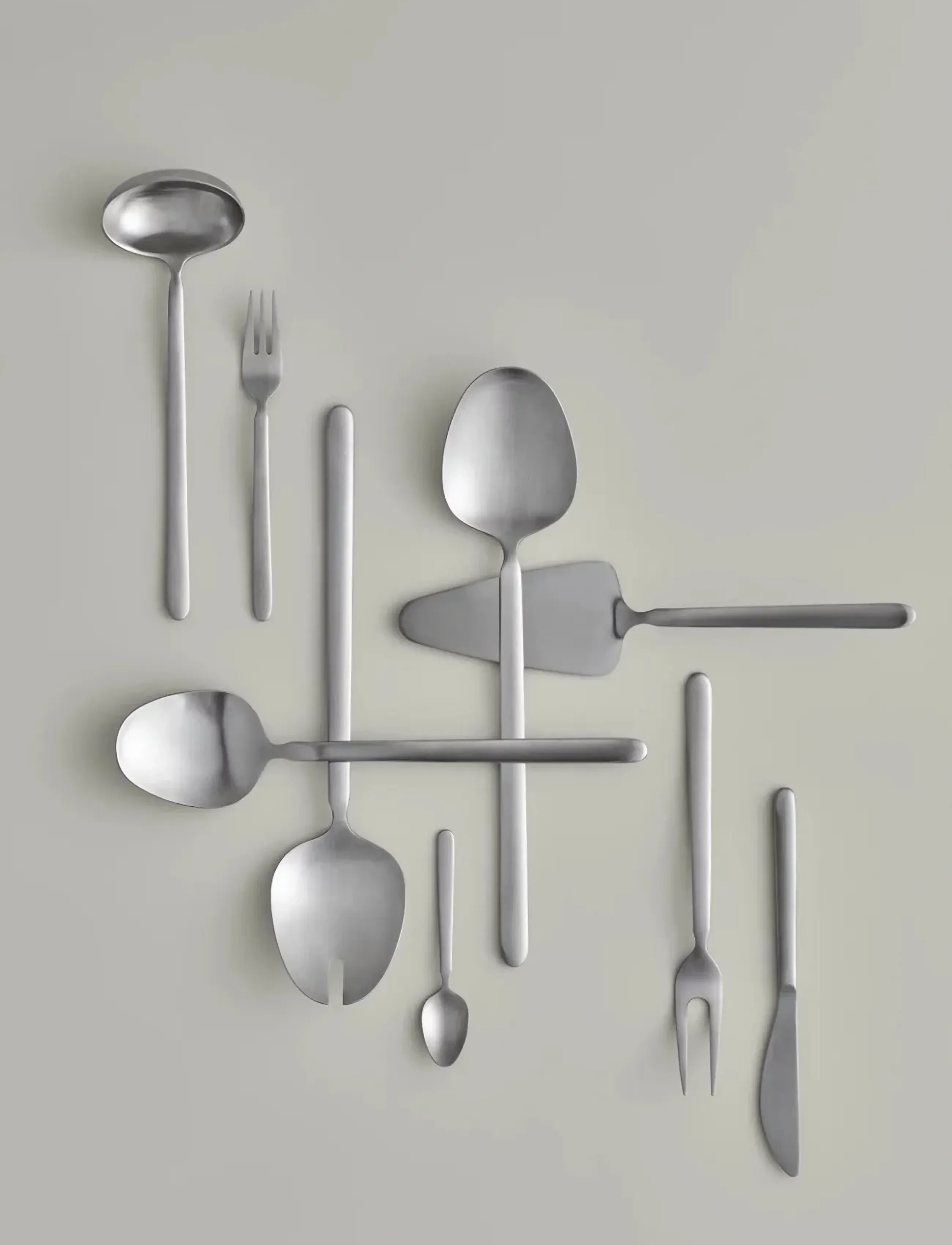 Blomus Salad Servers 28 X 6 Cm Stella Stainless Steel, L cm, Cutlery, Grau - Servers, Homeware