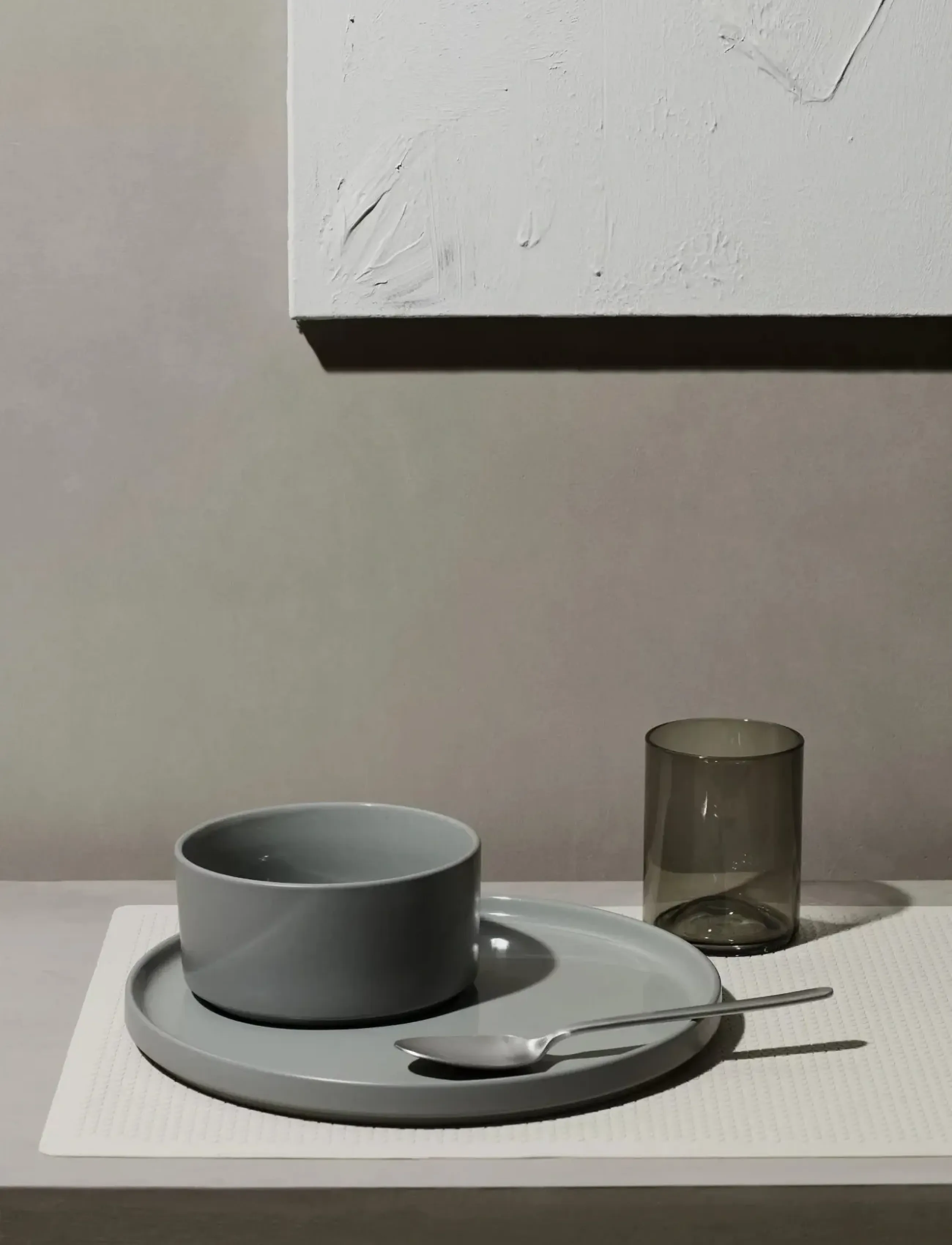 Blomus Plate Ø 14 Cm Pilar Mirage Gray, cm, Plates, Grau - Dinner Homeware