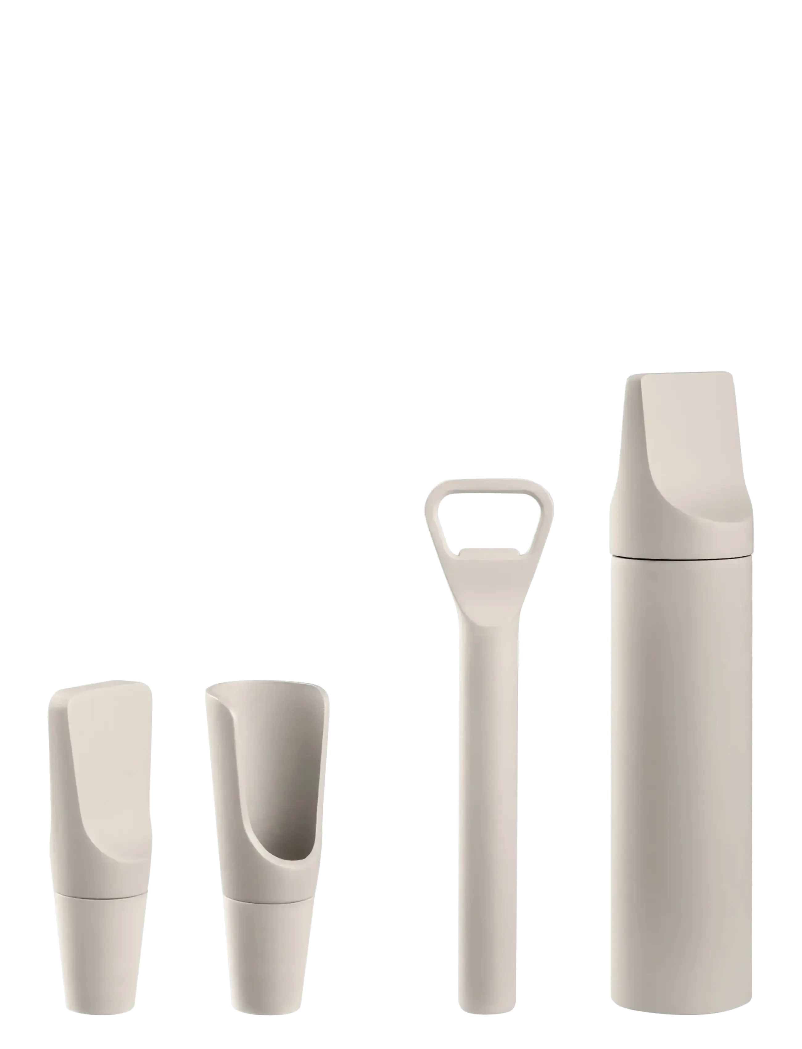 Blomus Set of 4 Wine Accessories - 2,5 x 15 x 20 cm - ILO - Moonbeam - Voir tout - MOONBEAM / beige