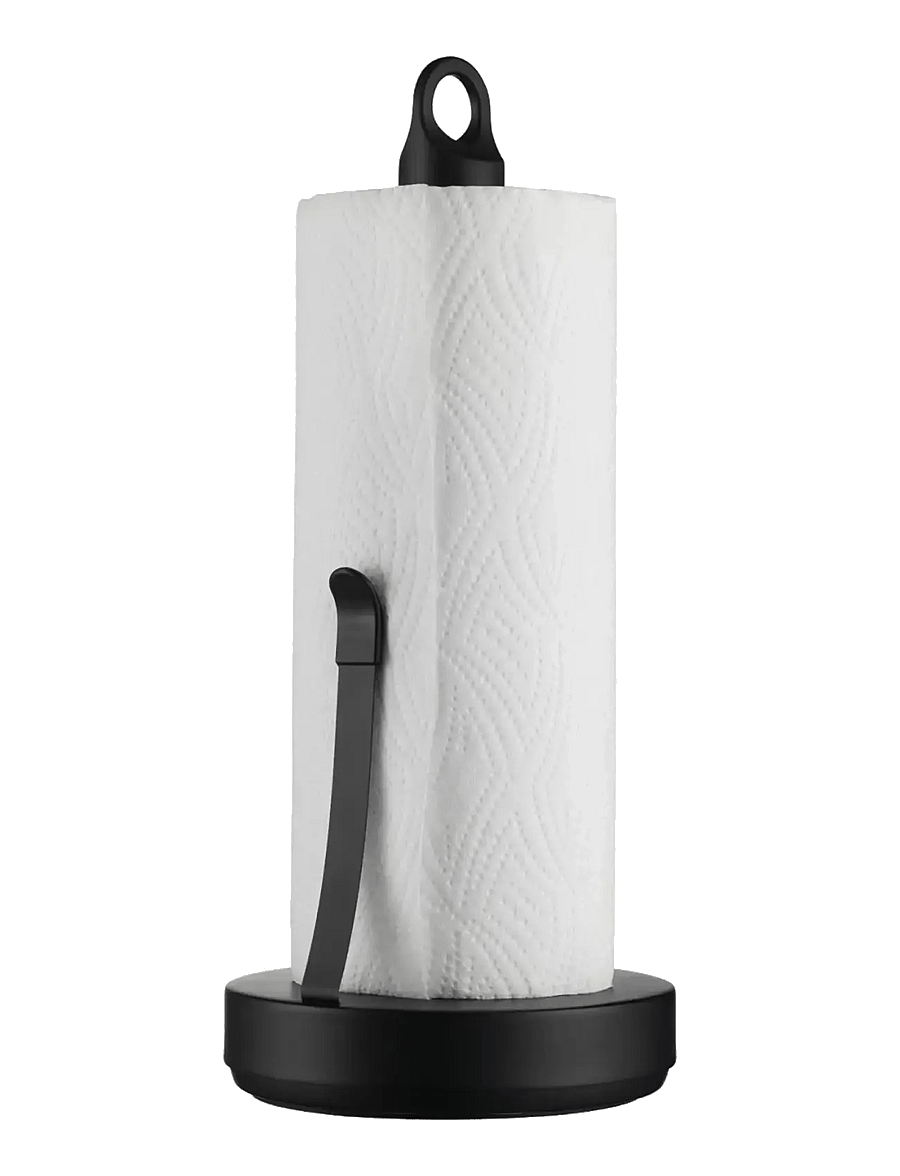 Blomus - Kitchen Towel Holder - 34 cm, Ø 15 cm - LOOP - Black - küchenrollenhalter - black - 1