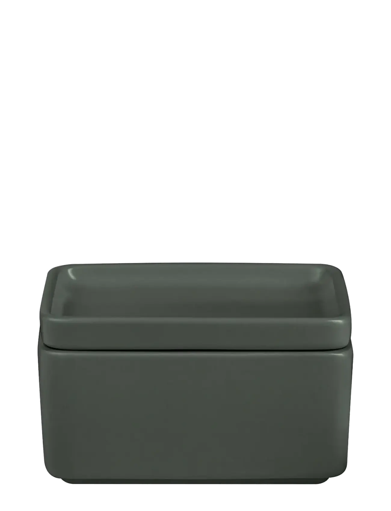 Blomus Butter Dish 12 X 9 Cm Pilar Agave Green, L 11.6 cm, Kitchen Storage, Grün - Cups, Homeware