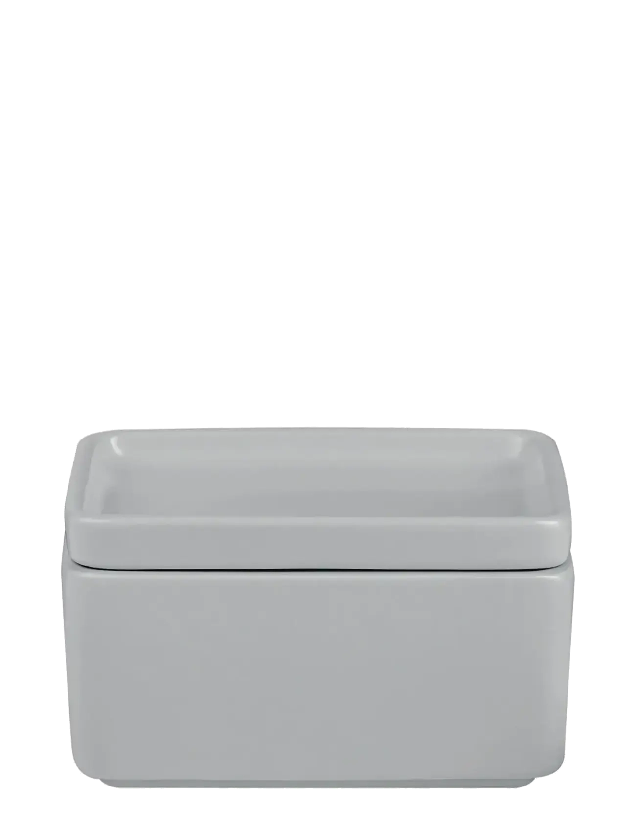 Blomus Butter Dish 12 X 9 Cm Pilar Mirage Grey, Butter Kop, Grå, Str: L 11.6CM