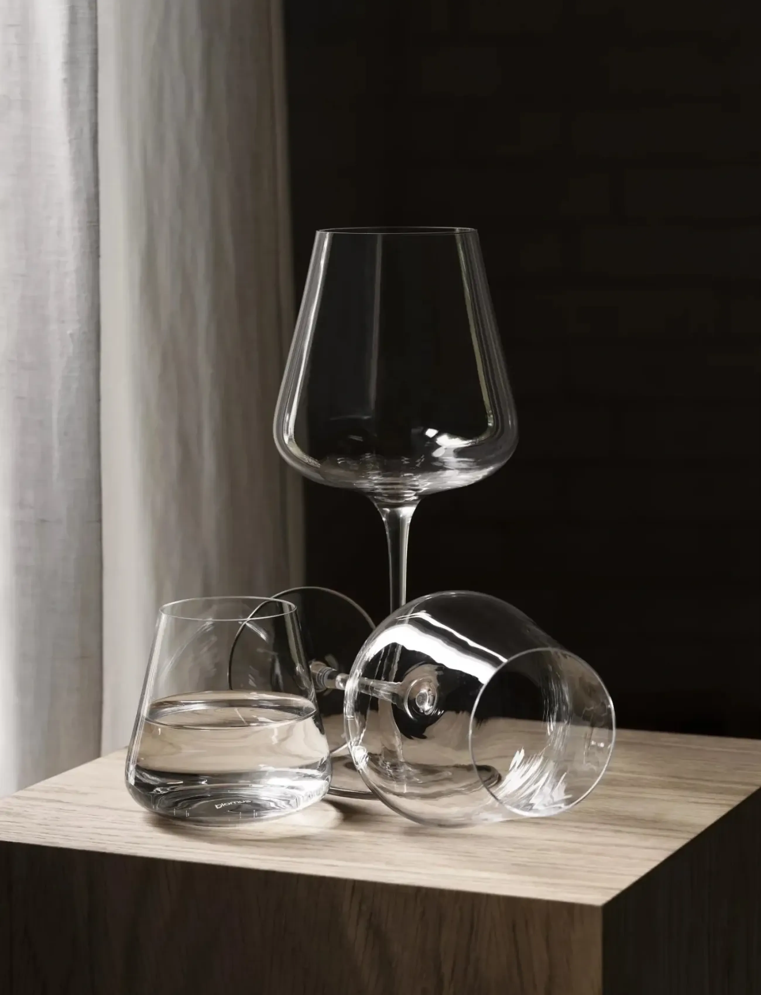 Blomus Set Of 2 White Wine Glasses 0,4 L Belo Clear Glass, 10 cm, Nackt - Glasses, Homeware