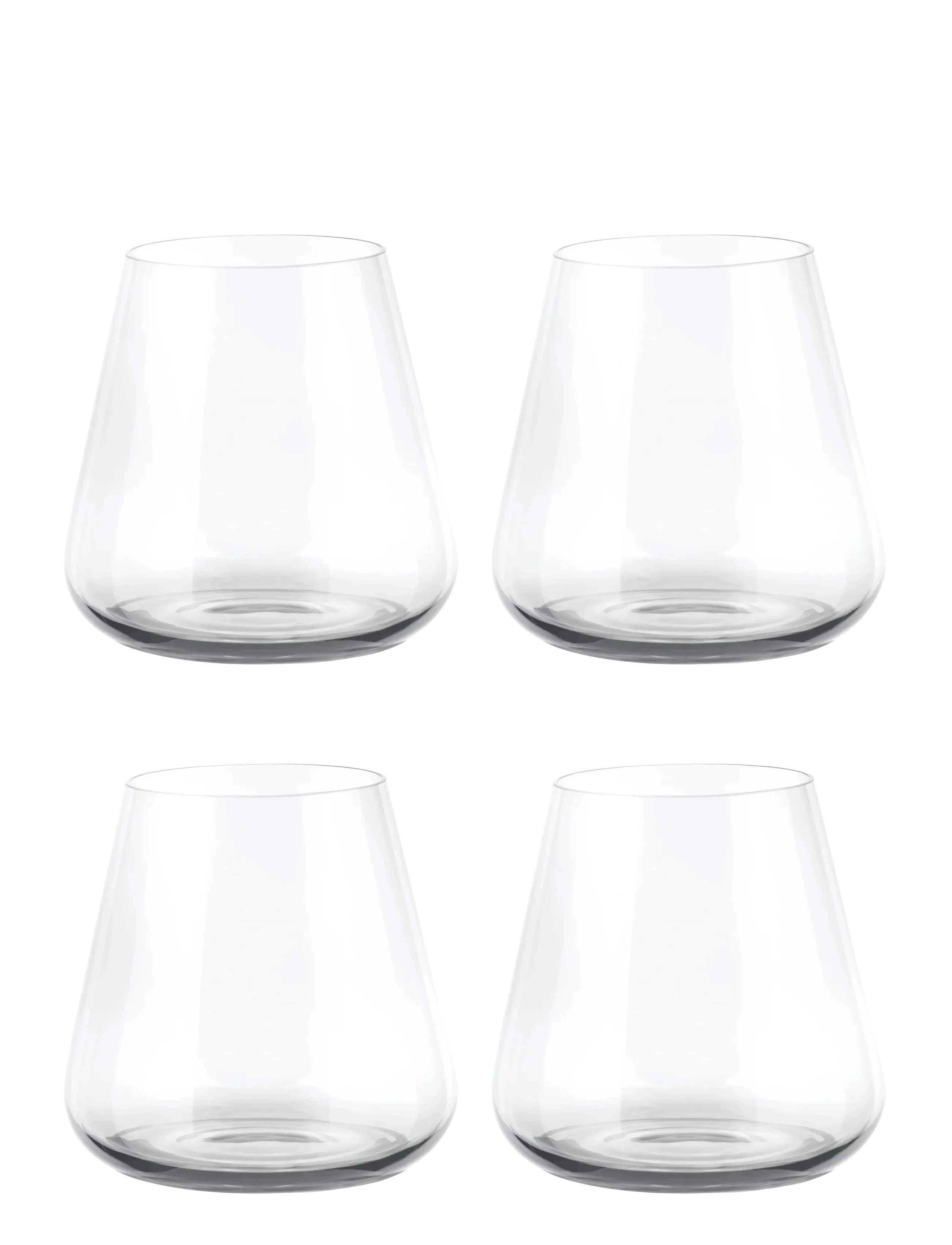 Blomus Set of 4 Tumblers - 280 ml Ø 6,5 cm - BELO - Clear Glass - Tableware - CLEAR GLASS / clear