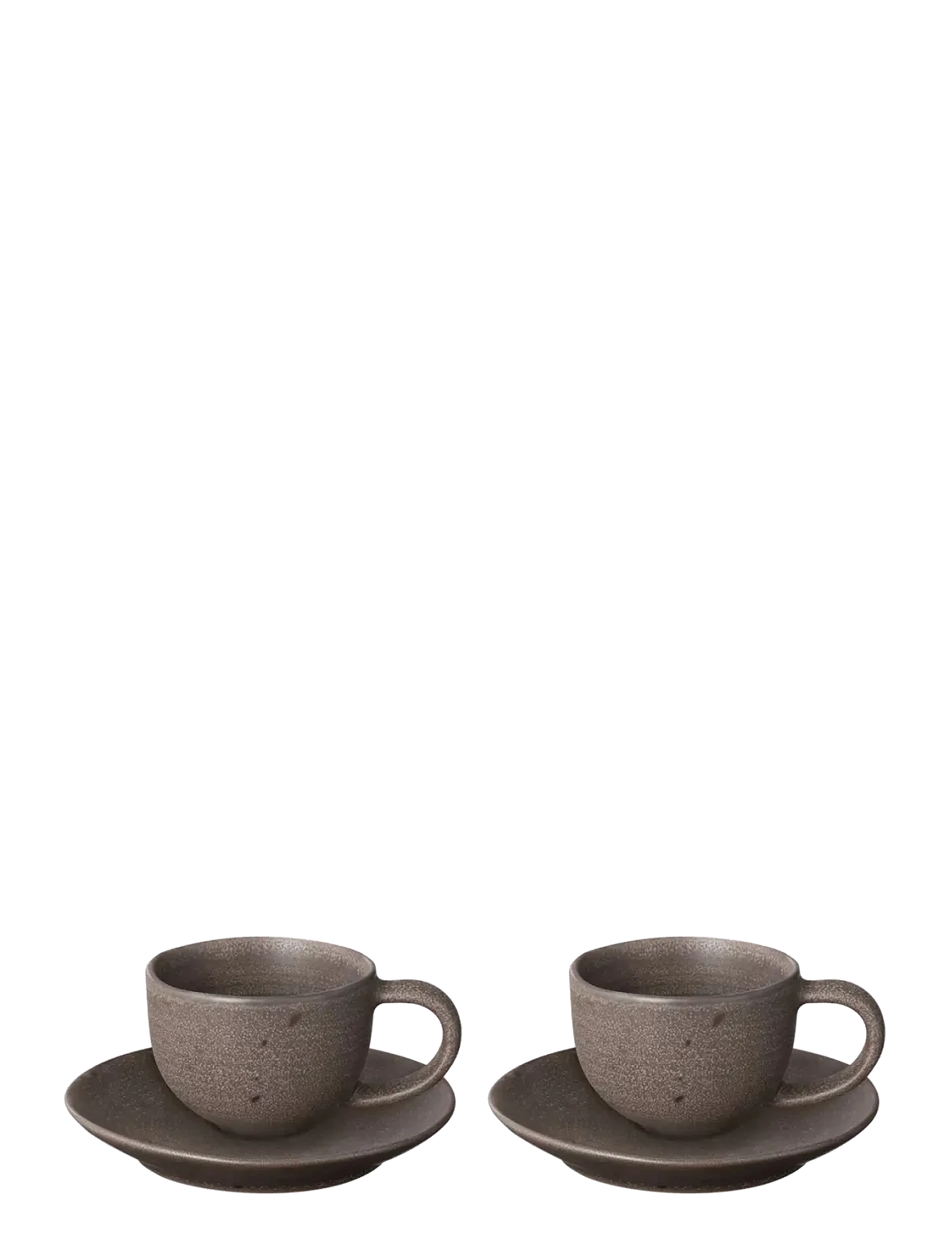 Blomus Set Of 2 Espresso Cups - 0,06 L - Kumi - Espresso, Ø 11.5 cm, Grey, Kopper Og Krus > Espressokopper, Unisex