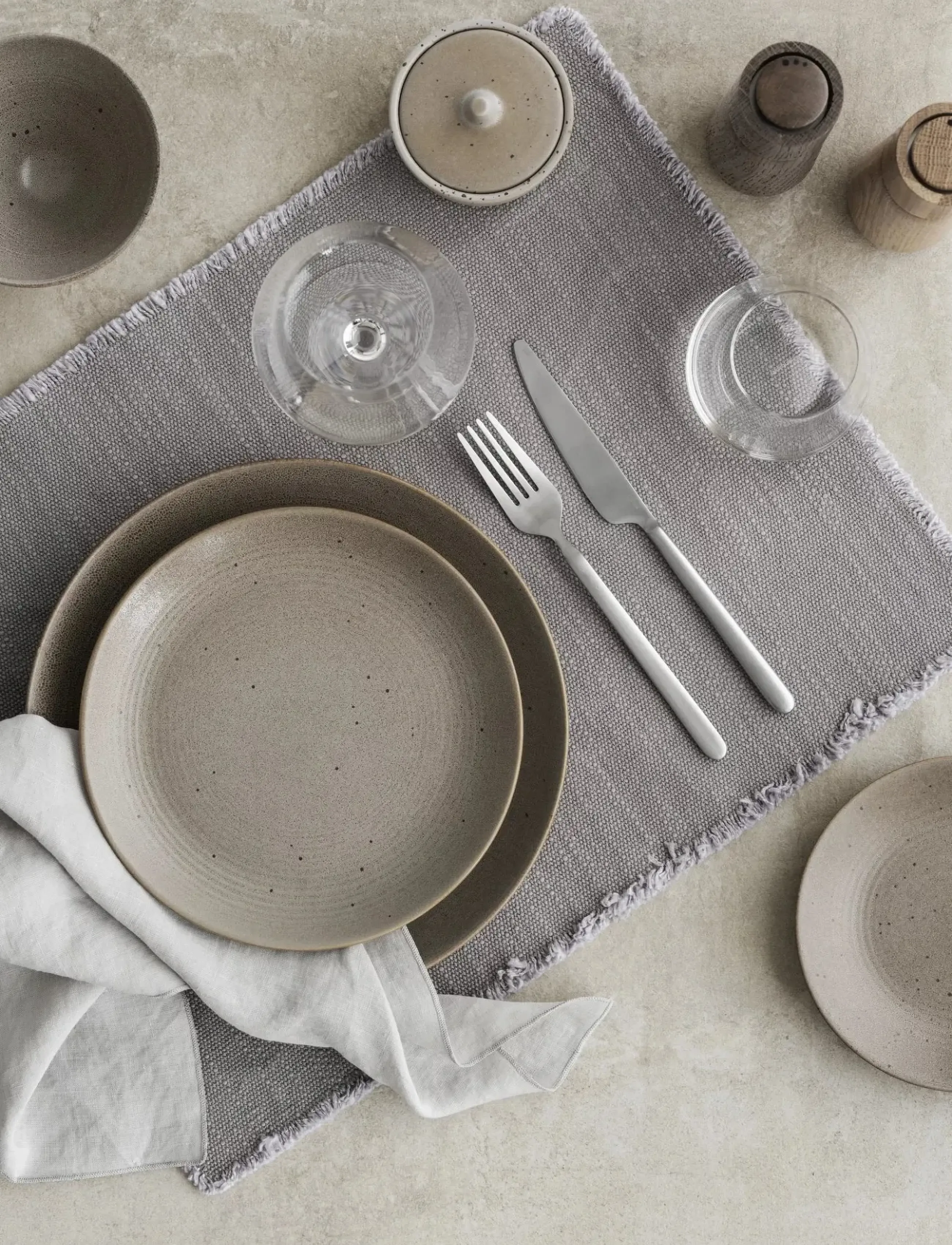 Blomus Dinner Plate Ø 26 Cm Kumi Fungi, cm, Plates, Beige - Homeware