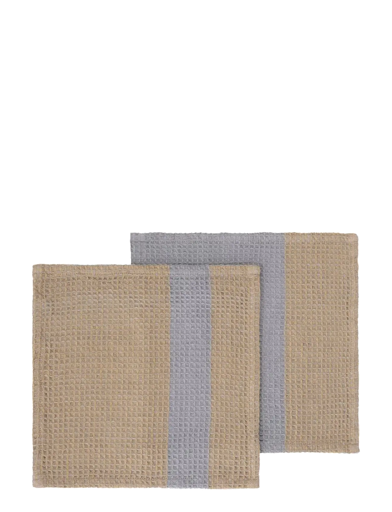 Blomus Set of 2 Dishcloths - 25 x 25 cm - GANO - Indian Tan/ Tradewinds - Disktrasor & Diskborstar - INDIAN TAN/ TRADEWINDS / beige