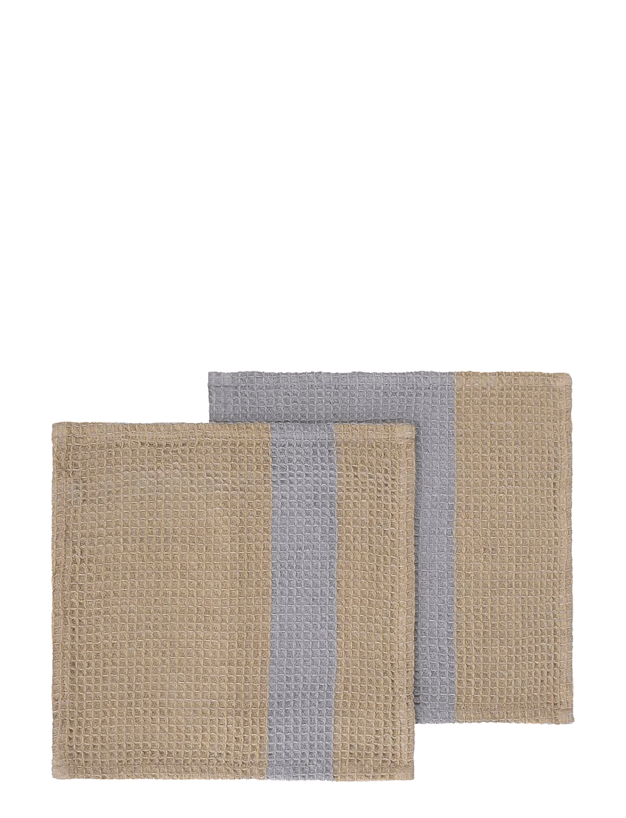Blomus - Set of 2 Dishcloths - 25 x 25 cm - GANO - Indian Tan/ Tradewinds - tücher & spülbürste - indian tan/ tradewinds - 1