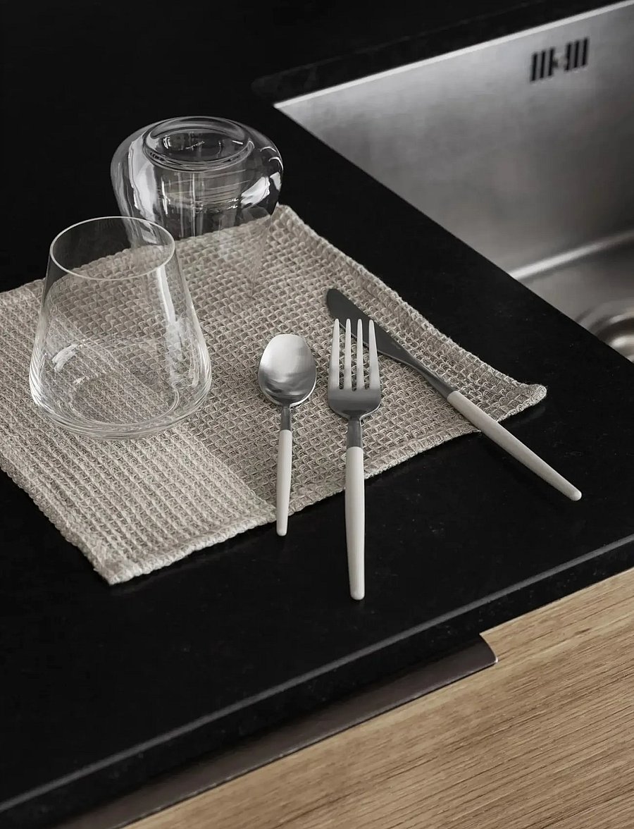 Blomus - Set of 2 Dishcloths - 25 x 25 cm - GANO - Moonbeam/ Mourning Dove - tücher & spülbürste - moonbeam/ mourning dove - 0