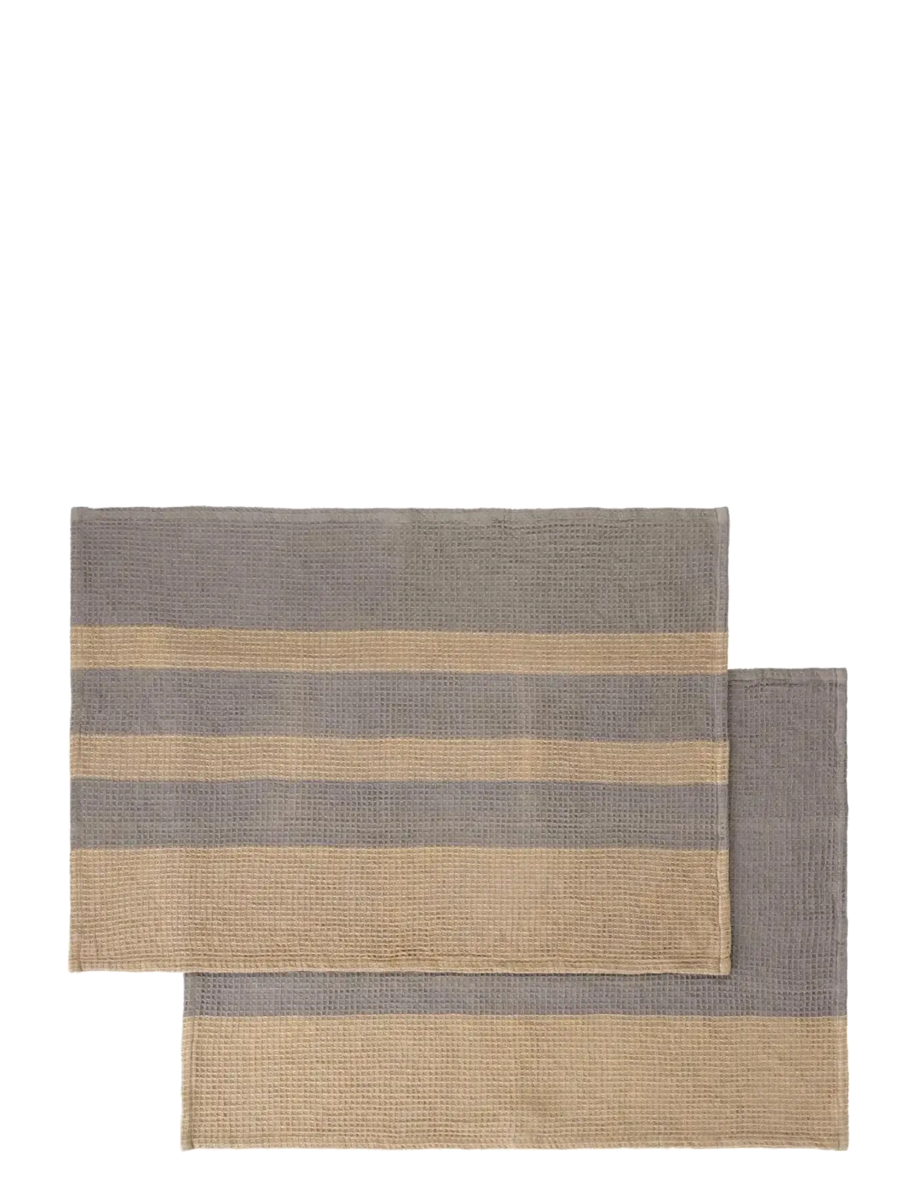 Blomus Set Of 2 Tea Towels 70 X 50 Cm Gano Steel Gray/ Tan, Kitchen Håndklæde, Grå, Str: 70X 50CM