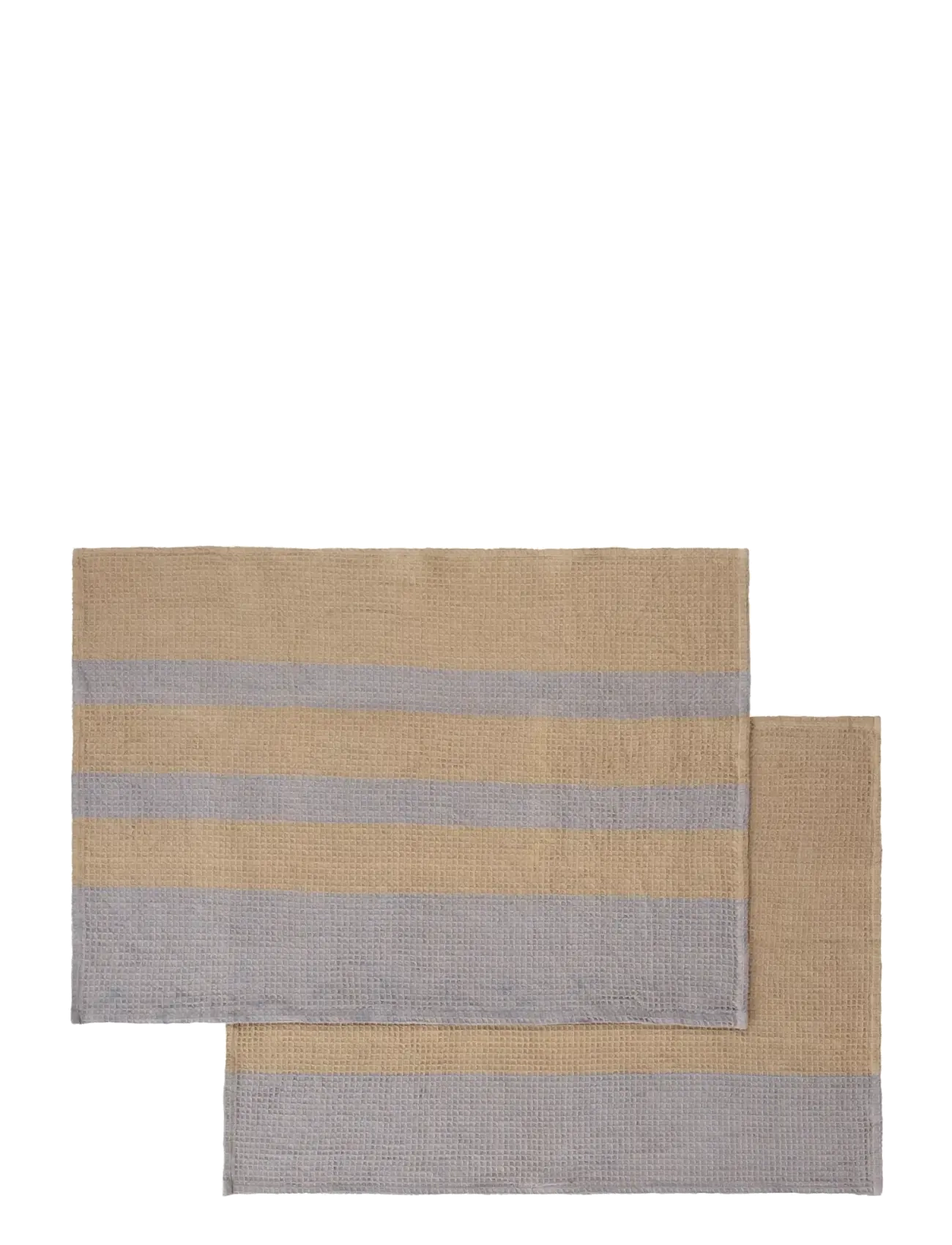 Blomus Set of 2 Tea Towels - 70 x 50 cm - GANO - Indian Tan/ Tradewinds - New Arrivals - INDIAN TAN/ TRADEWINDS / grey