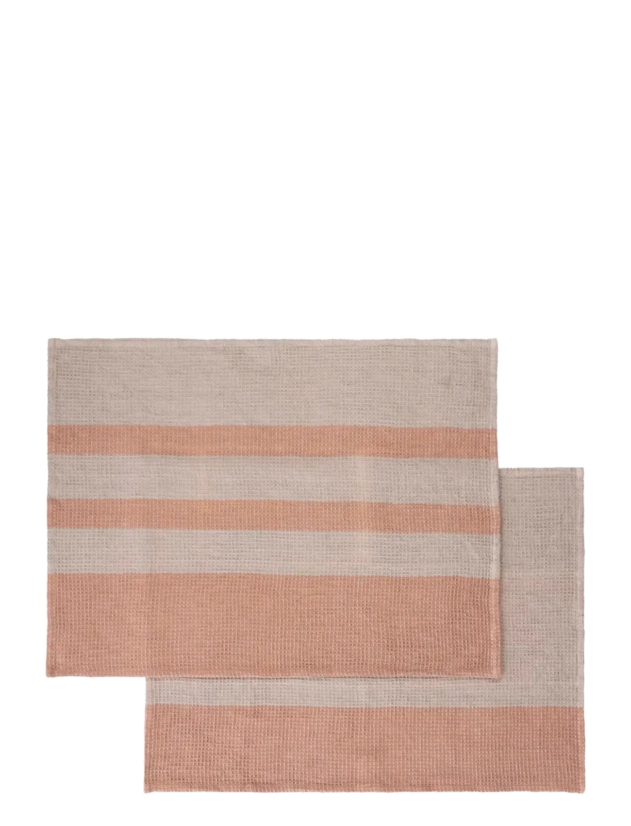 Blomus Set Of 2 Tea Towels 70 X 50 Cm Gano Mourning Dove/ Cedar Wood, Kitchen Håndklæde, Pink, Str: 70X 50CM