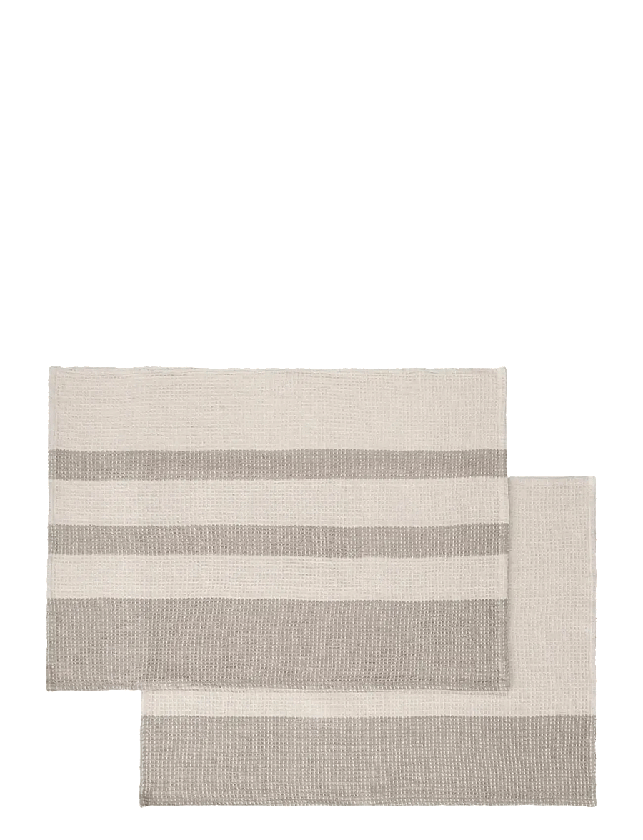 Blomus - Set of 2 Tea Towels - 70 x 50 cm - GANO - Moonbeam/ Mourning Dove - küchenhandtücher - moonbeam/ mourning dove - 1