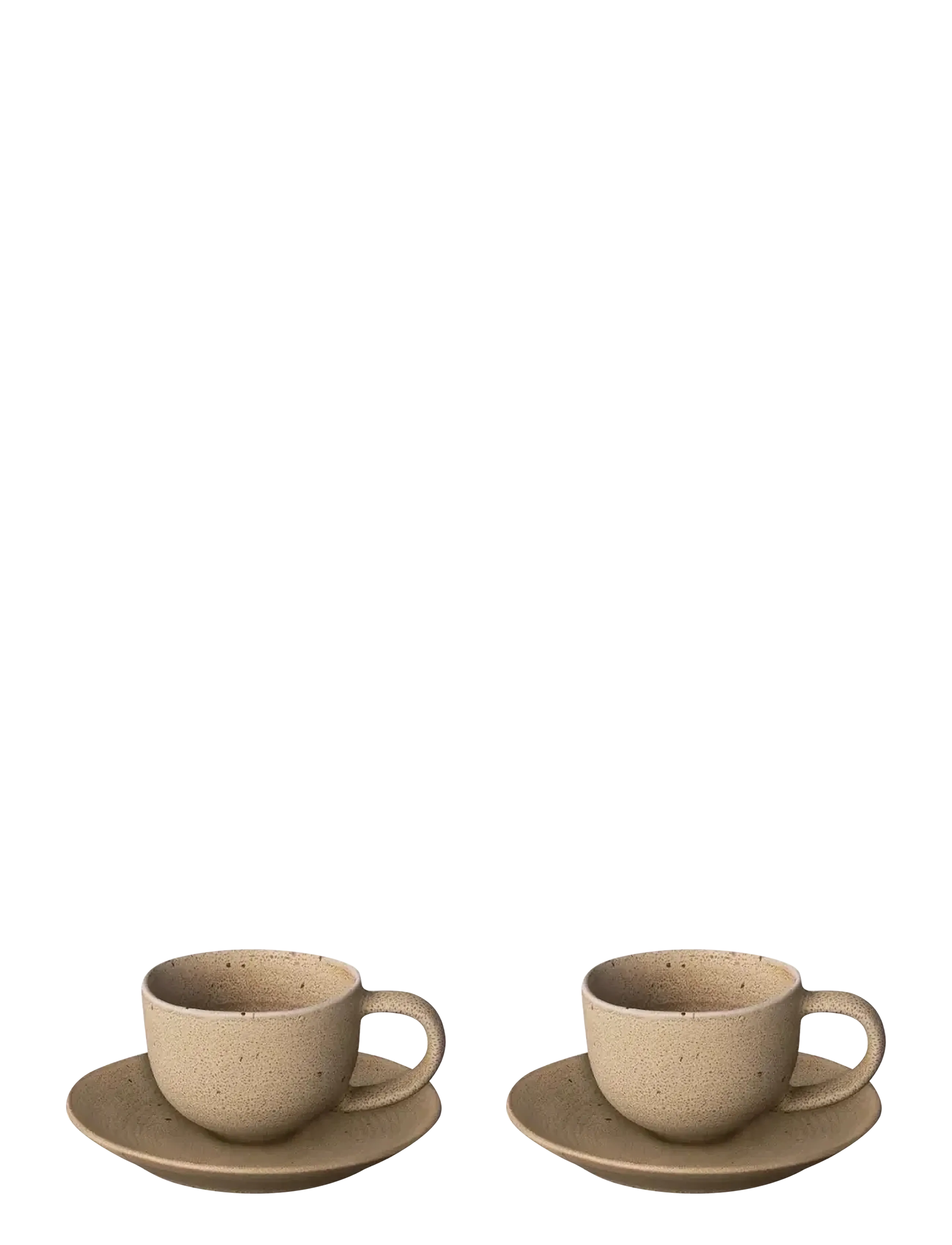 Blomus Set Of 2 Espresso Cups 0, 6 L Kumi Fungi, Espresso Kop, Beige, Str: Ø 11.5CM