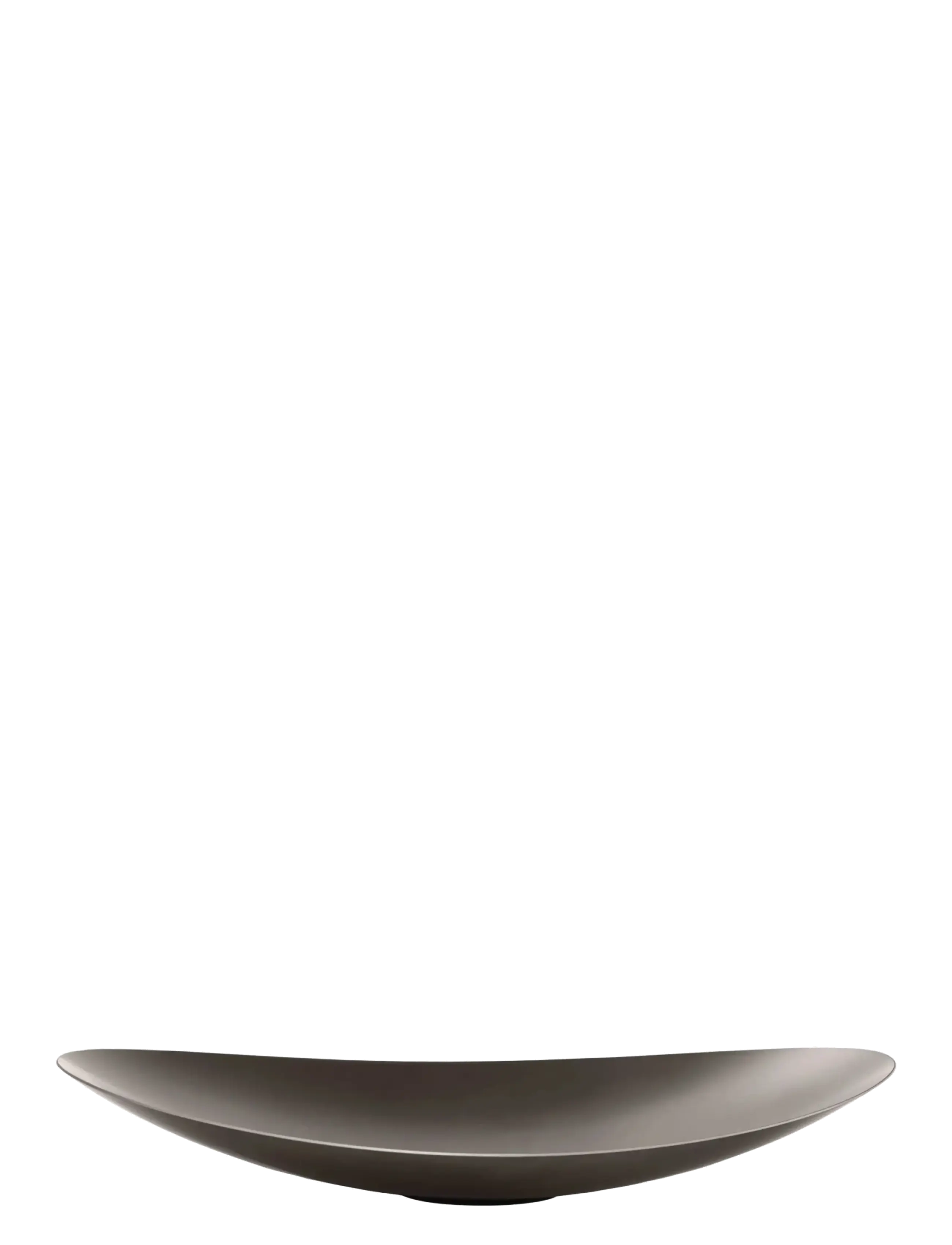 Blomus Bowl 42 X 35 Cm Ondea Burned Metal, Metallic Finish, Decorative Platters, Grå, Str: L 35CM