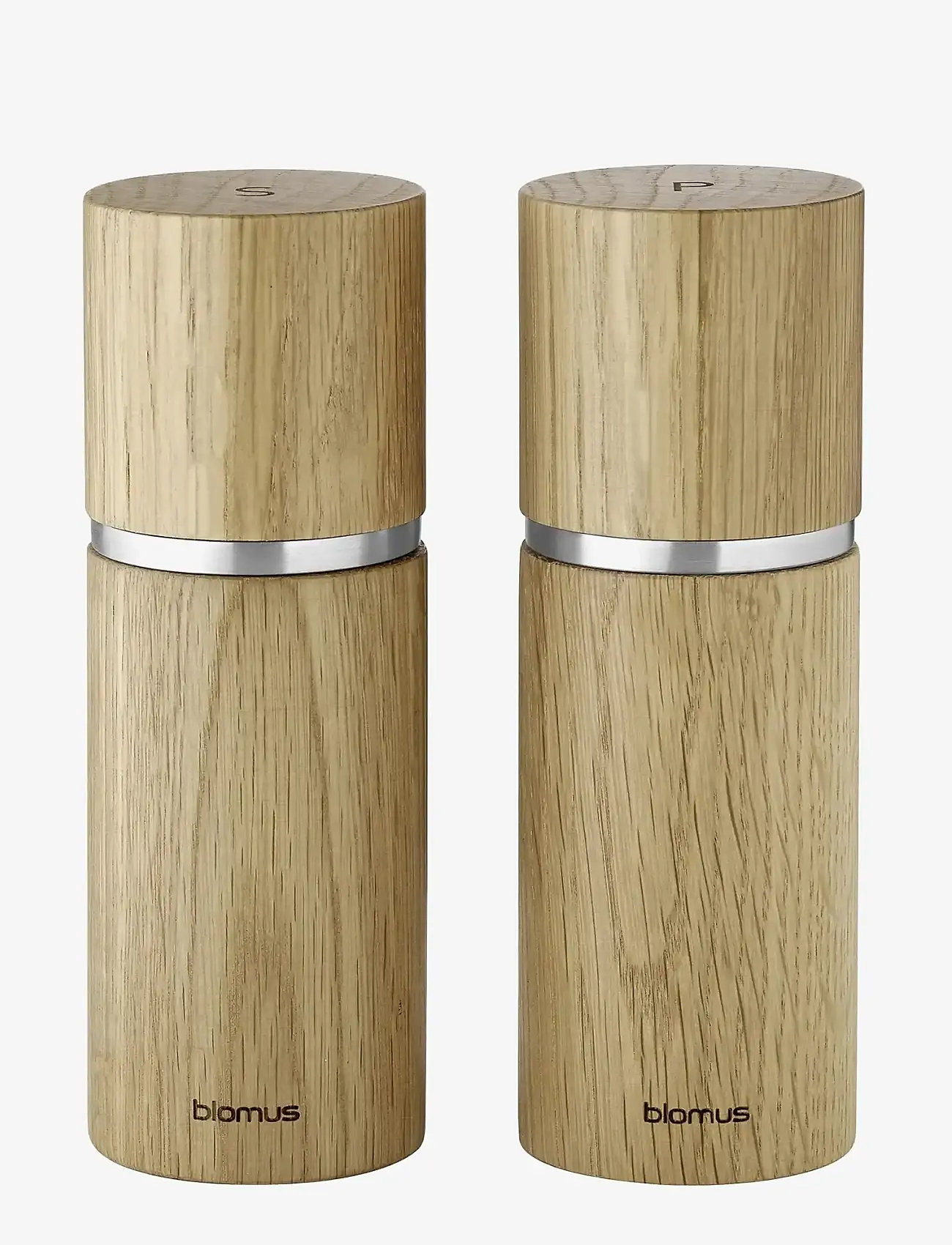 Blomus - Salt & Peppermill - 15 cm, Ø 5,5 cm - PEPE - Oak - salt & pepper grinders - oak - 1