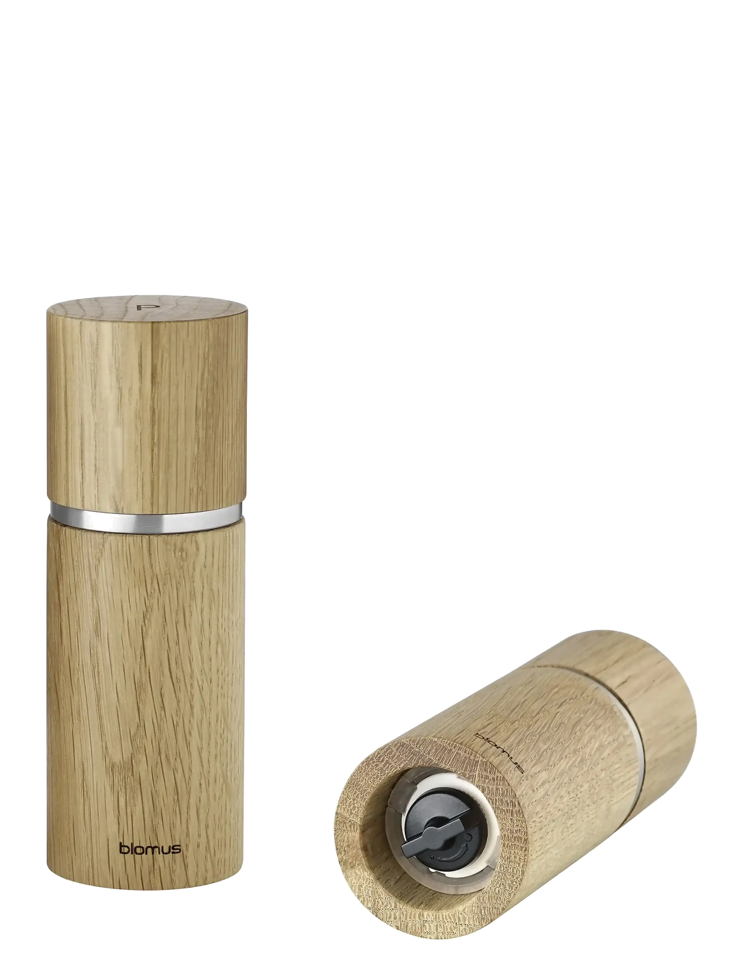 Blomus - Salt & Peppermill - 15 cm, Ø 5,5 cm - PEPE - Oak - suola- ja pippurimyllyt - oak - 3