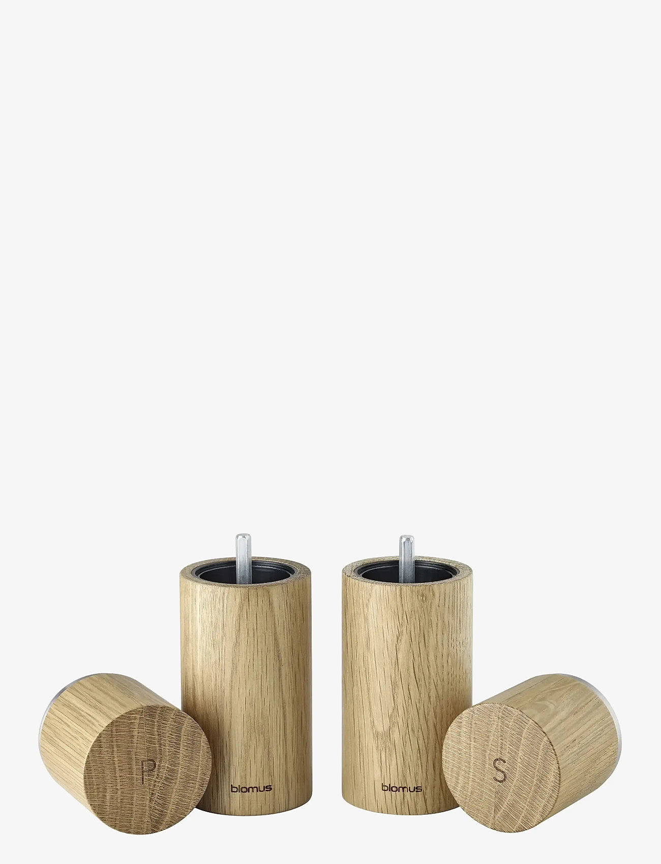 Blomus - Salt & Peppermill - 15 cm, Ø 5,5 cm - PEPE - Oak - salt & pepper grinders - oak - 4