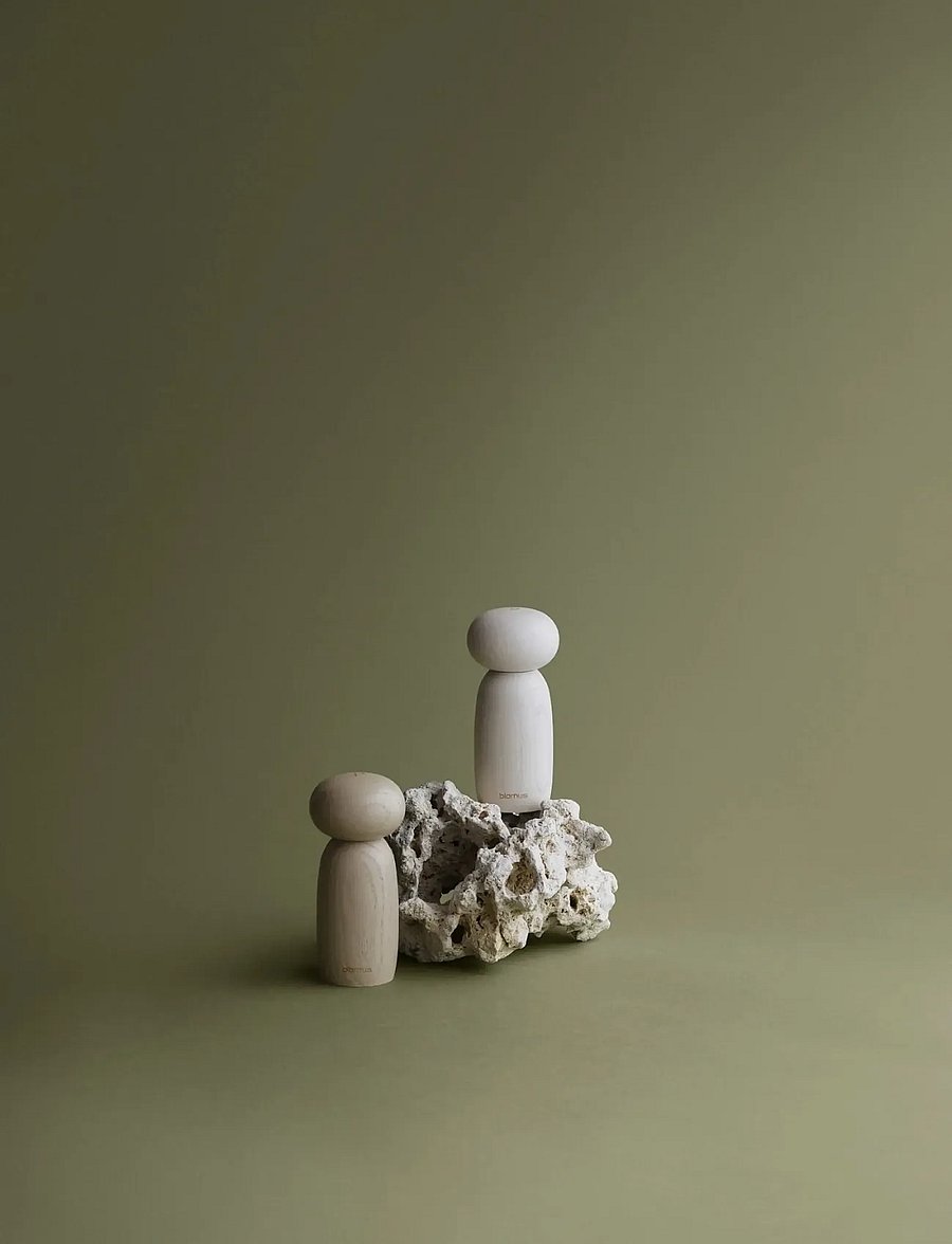 Blomus - Salt & Peppermill - 13 cm, Ø 6 cm - MOLI - Moonbeam/Nomad - salz- & pfefferstreuer - moonbeam/nomad - 2
