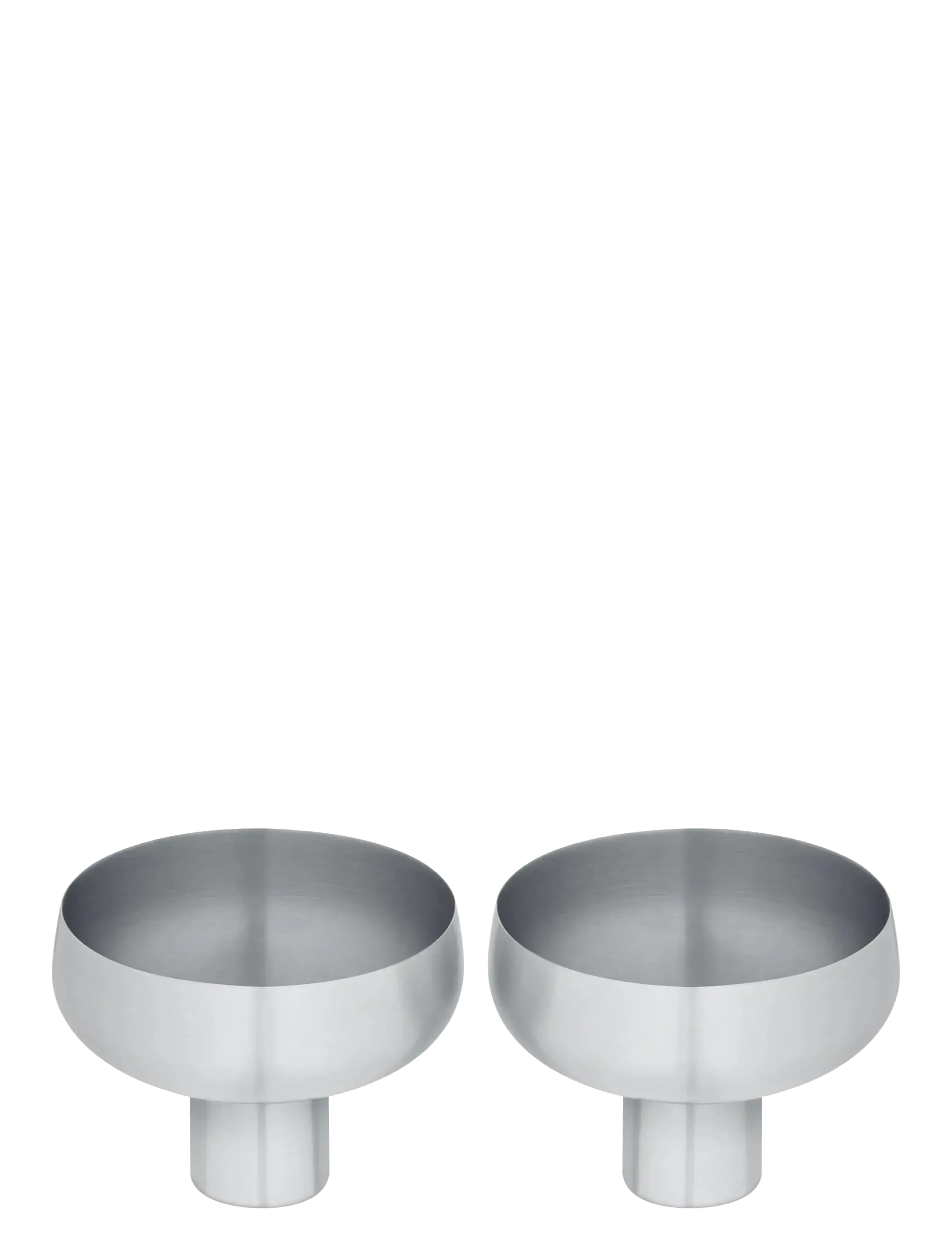 Blomus Stainless Steel Champagne Coupe Set of 2 - 0,09  L - KOYOI STEEL - - Gläser - EDELSTAHL MATT / silver