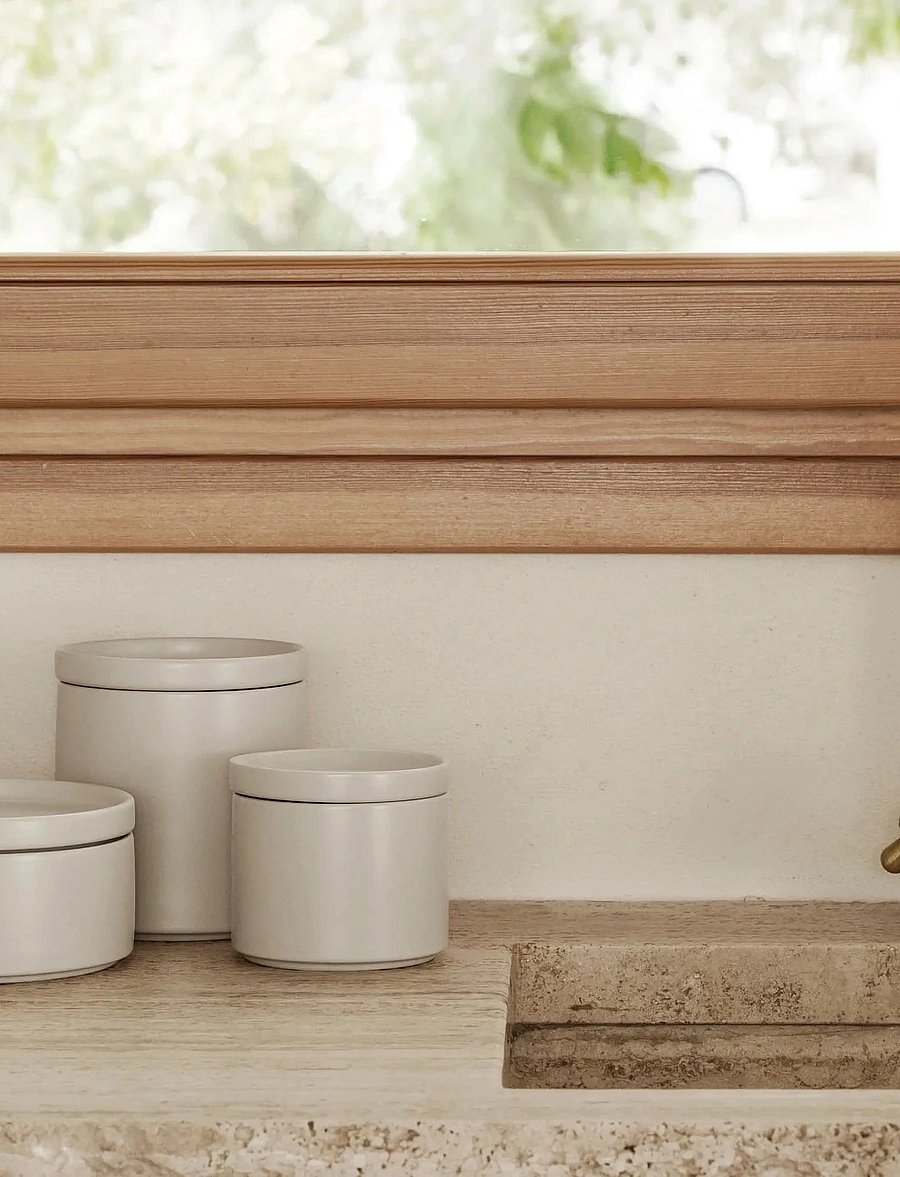 Blomus - Storage Box L - 7,5 cm, Ø 15,5 cm - PILAR - Moonbeam - lebensmittellagerung - moonbeam - 2