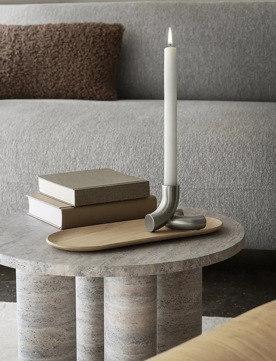 Blomus - Set of 2 Candle Holders - 8,5 x 10 x 9,5 cm - DOODLE - Matt - küünlajalad - matt - 0