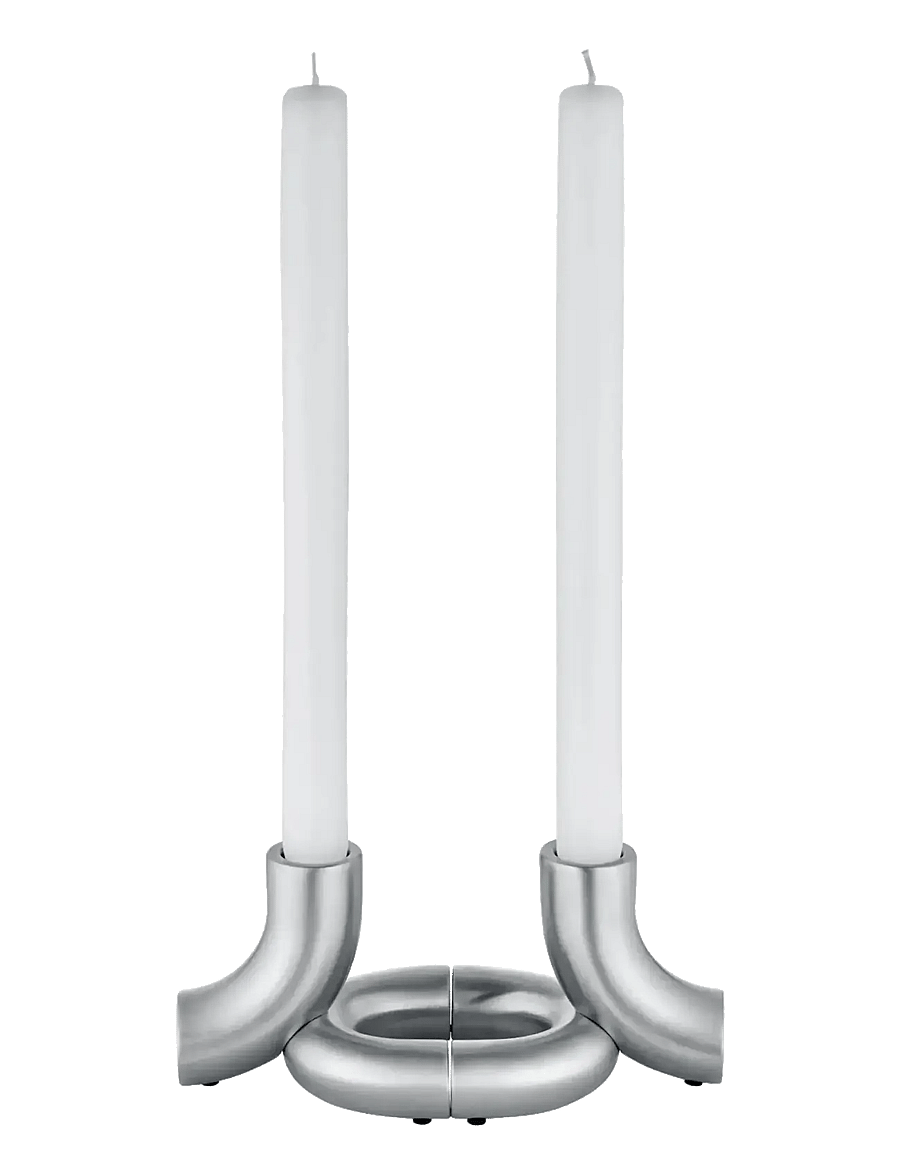 Blomus - Set of 2 Candle Holders - 8,5 x 10 x 9,5 cm - DOODLE - Matt - küünlajalad - matt - 4