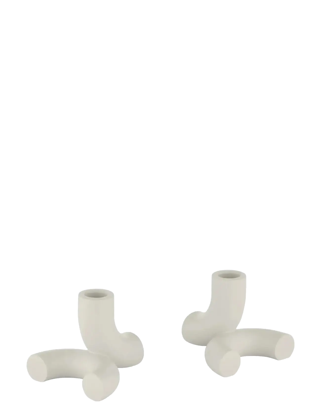 Blomus - Set of 2 Candle Holders - 8,5 x 10 x 9,5 cm - DOODLE - Moonbeam - moonbeam - 1