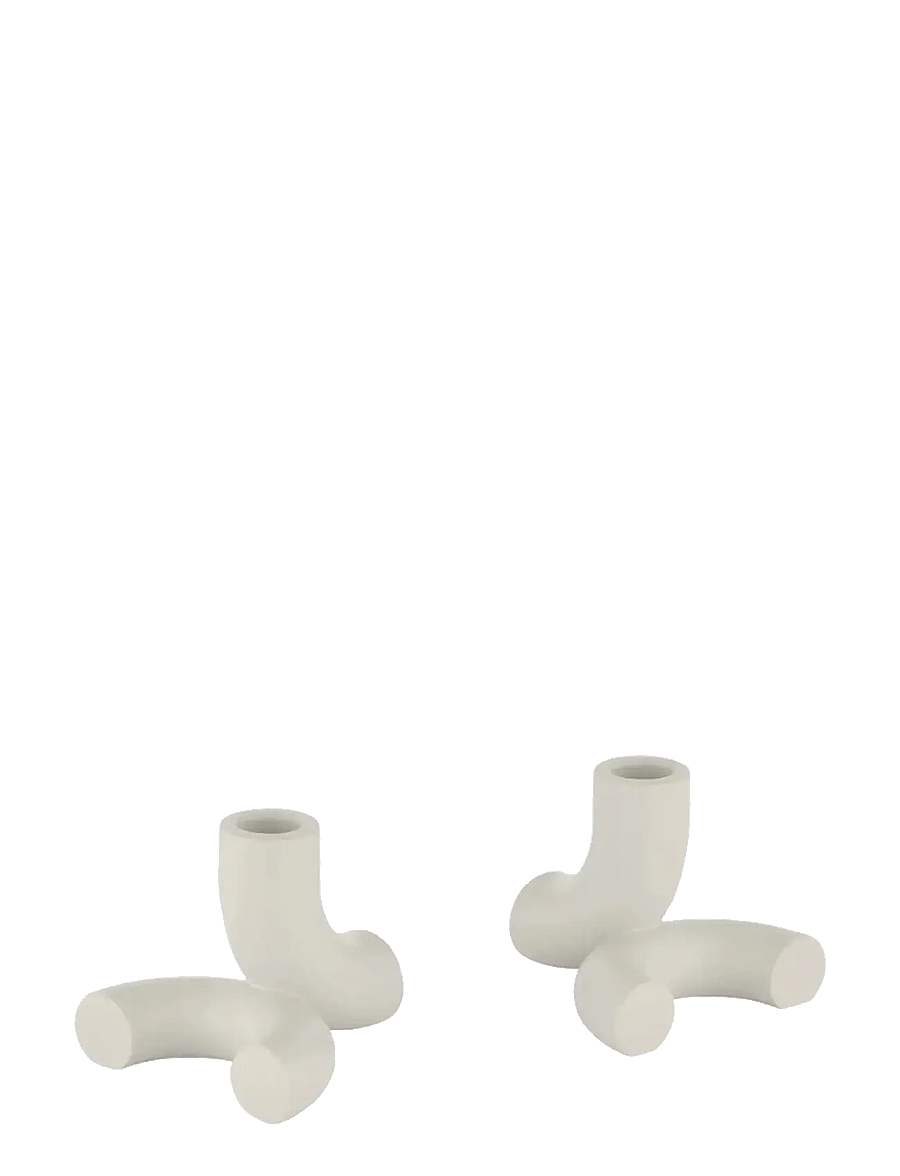 Blomus - Set of 2 Candle Holders - 8,5 x 10 x 9,5 cm - DOODLE - Moonbeam - moonbeam - 1