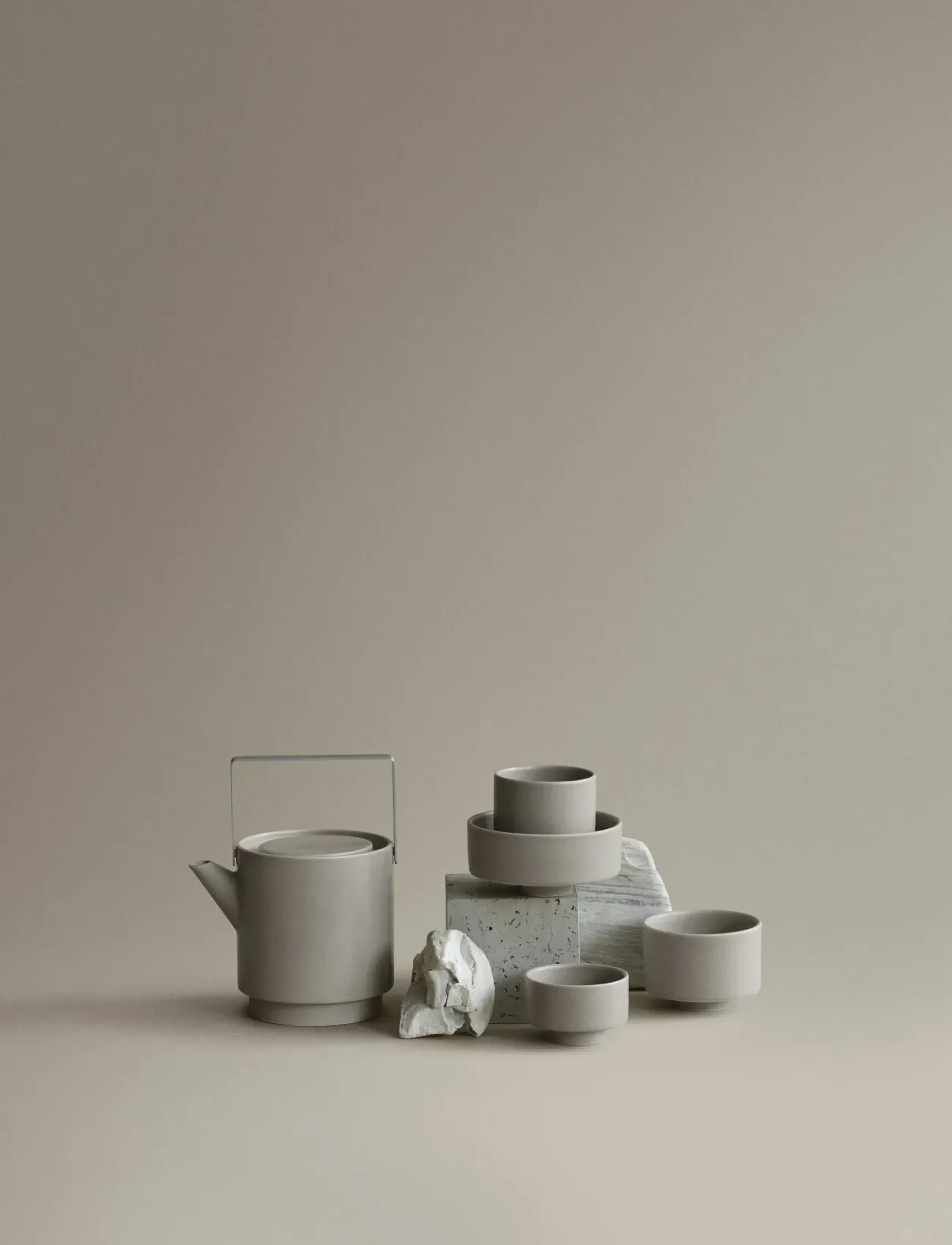 Blomus Tea Cup Ø 9,5 Cm Makoto Elephant Skin, 9.5 cm, Cups & Mugs, Beige - Cups, Homeware