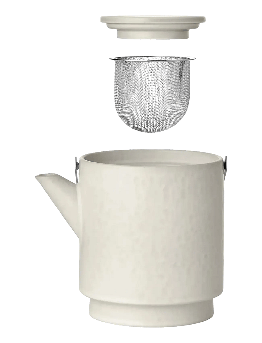 Blomus - Teapot - 20,5 x 16,5 x 12,5 cm - MAKOTO - Moonbeam - teesiebe - moonbeam - 3