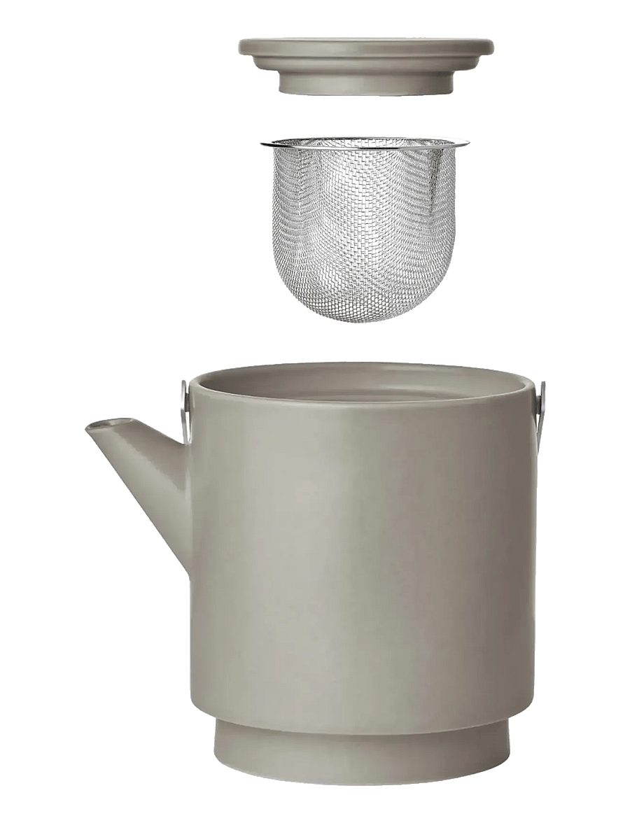 Blomus - Teapot - 20,5 x 16,5 x 12,5 cm - MAKOTO - Elephant Skin - teesiebe - elephant skin - 3