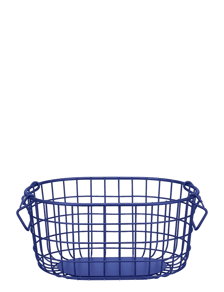 Blomus - Storage Basket - 14 x 29 x 21 cm - KAGO - Mazarine Blue - aufbewahrungskörbe - mazarine blue - 0