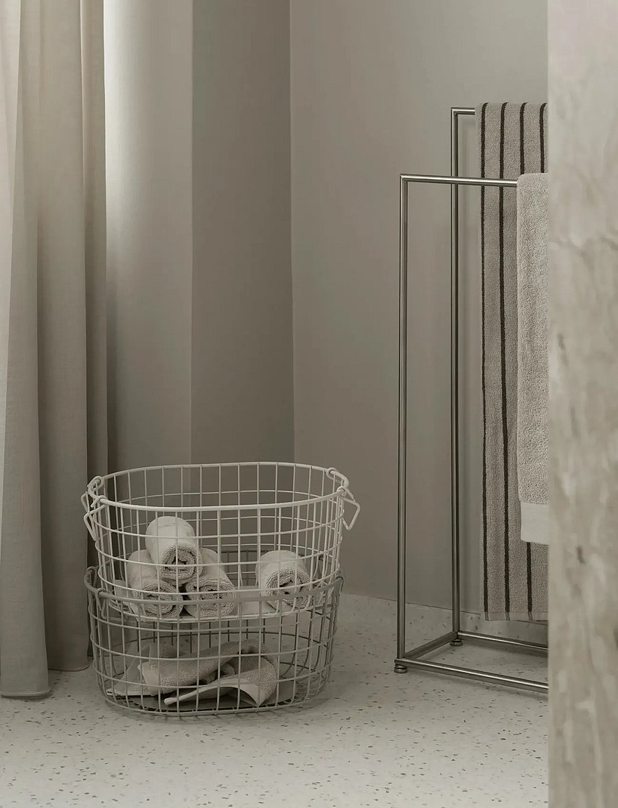 Blomus - Storage Basket - 17 x 37 x 27 cm - KAGO - Moonbeam - aufbewahrungskörbe - moonbeam - 0