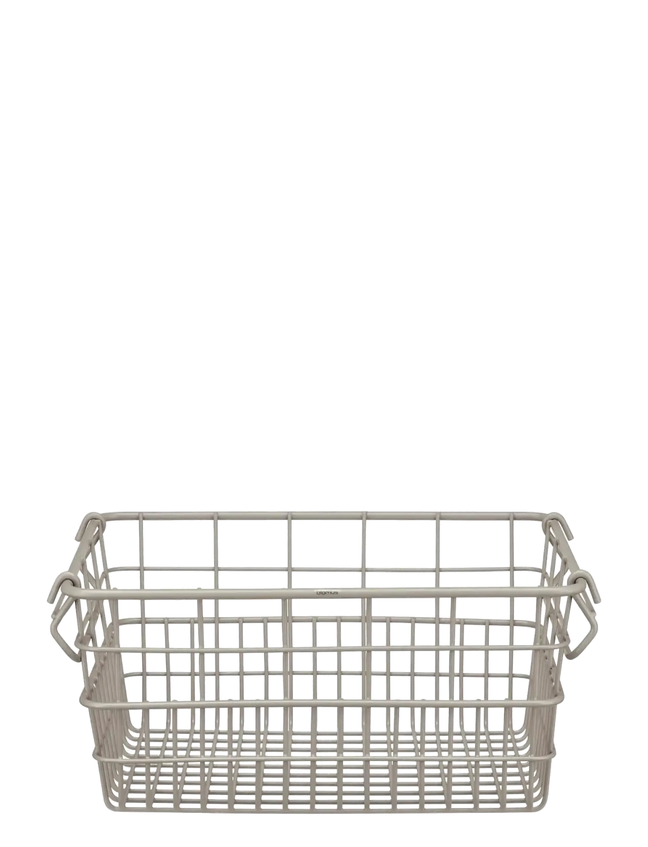 Blomus Storage Basket - 14 x 29 x 21 cm - KAGO - Mourning Dove - Storage baskets - MOURNING DOVE / white