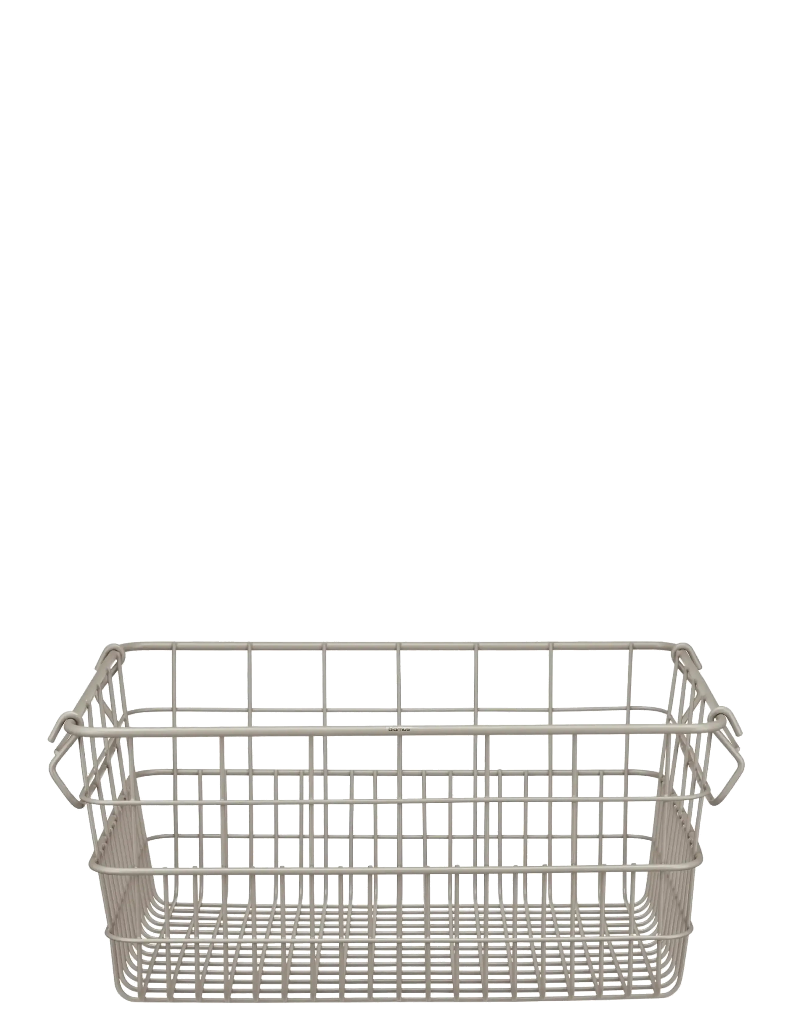 Blomus Storage Basket - 17 x 37 x 27 cm - KAGO - Mourning Dove - Nýkomið - MOURNING DOVE / white