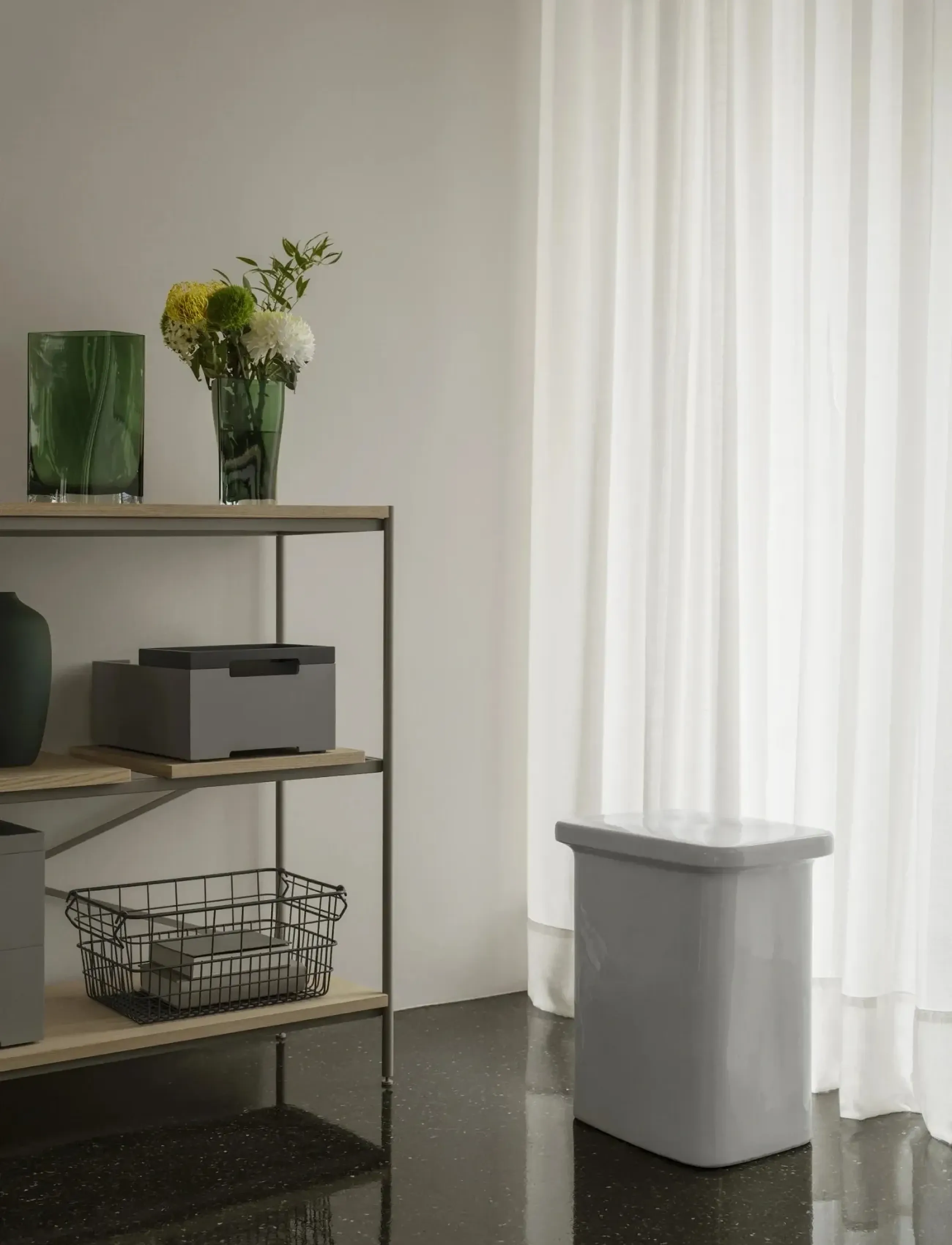 Blomus - Storage Basket - 17 x 37 x 27 cm - KAGO - Mourning Dove - hoiukorvid - mourning dove - 3