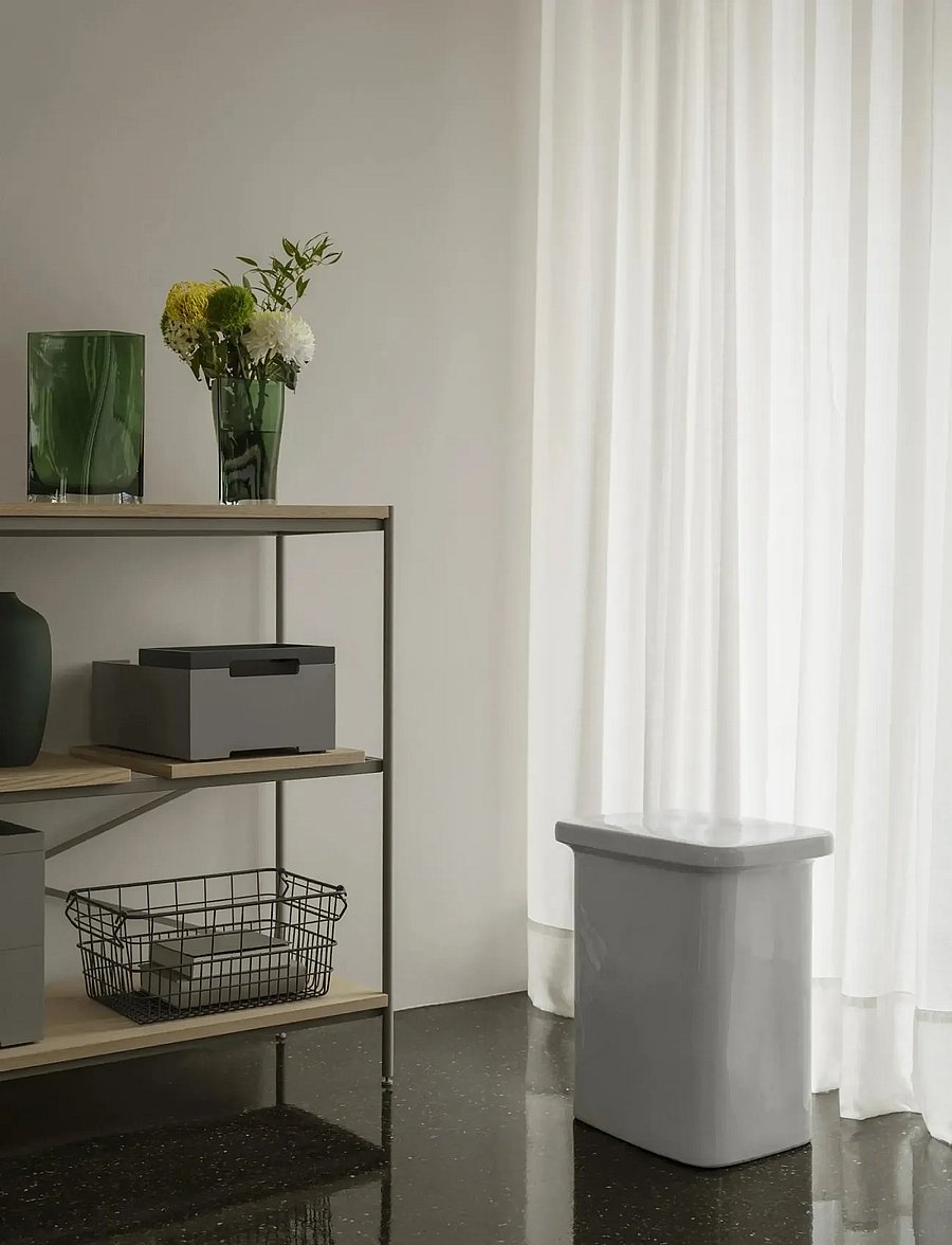 Blomus - Storage Basket - 17 x 37 x 27 cm - KAGO - Mourning Dove - hoiukorvid - mourning dove - 3