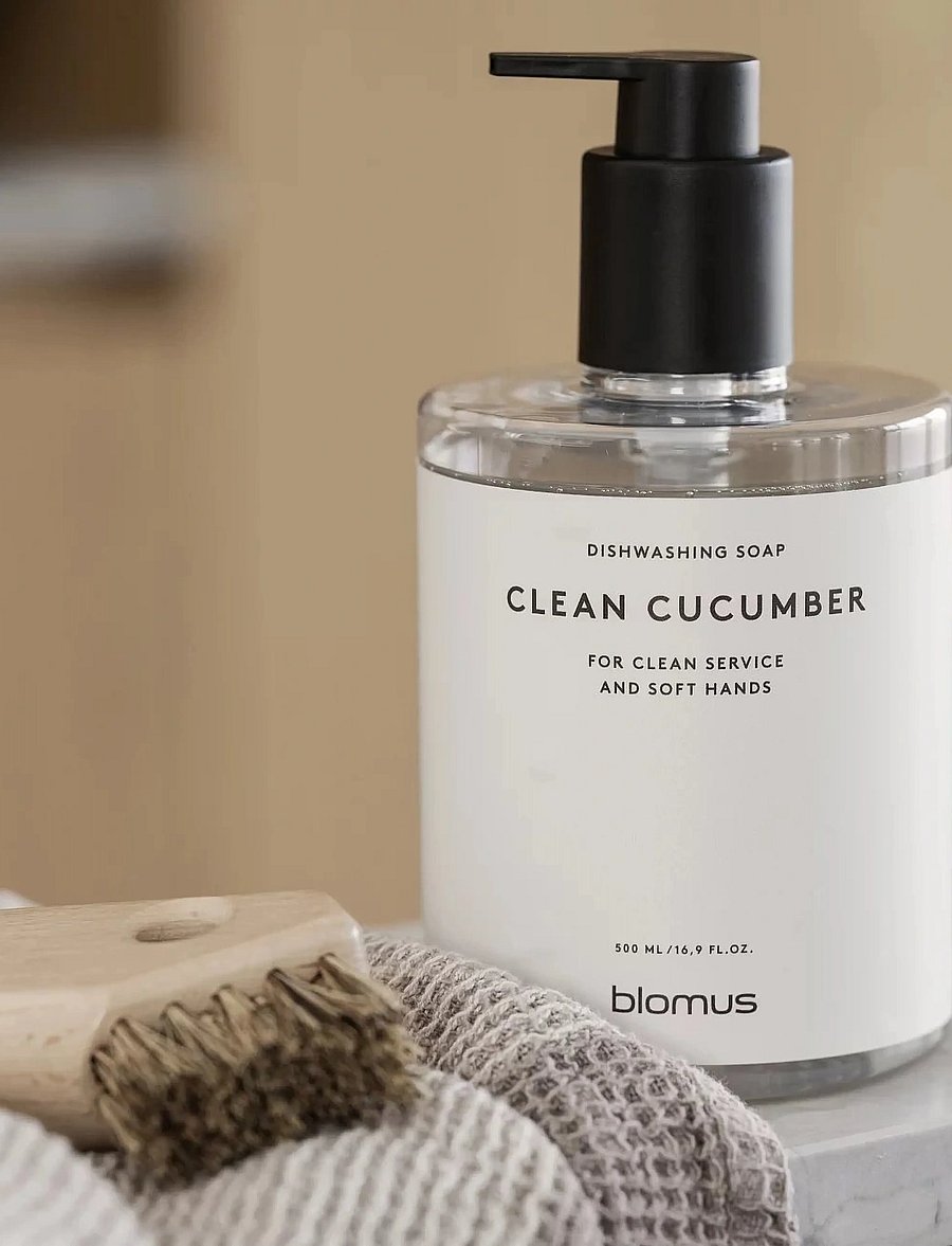 Blomus - Dishwashing Soap, Scent: Clean Cucumber - 500 ml - SATOMI - White - white - 0
