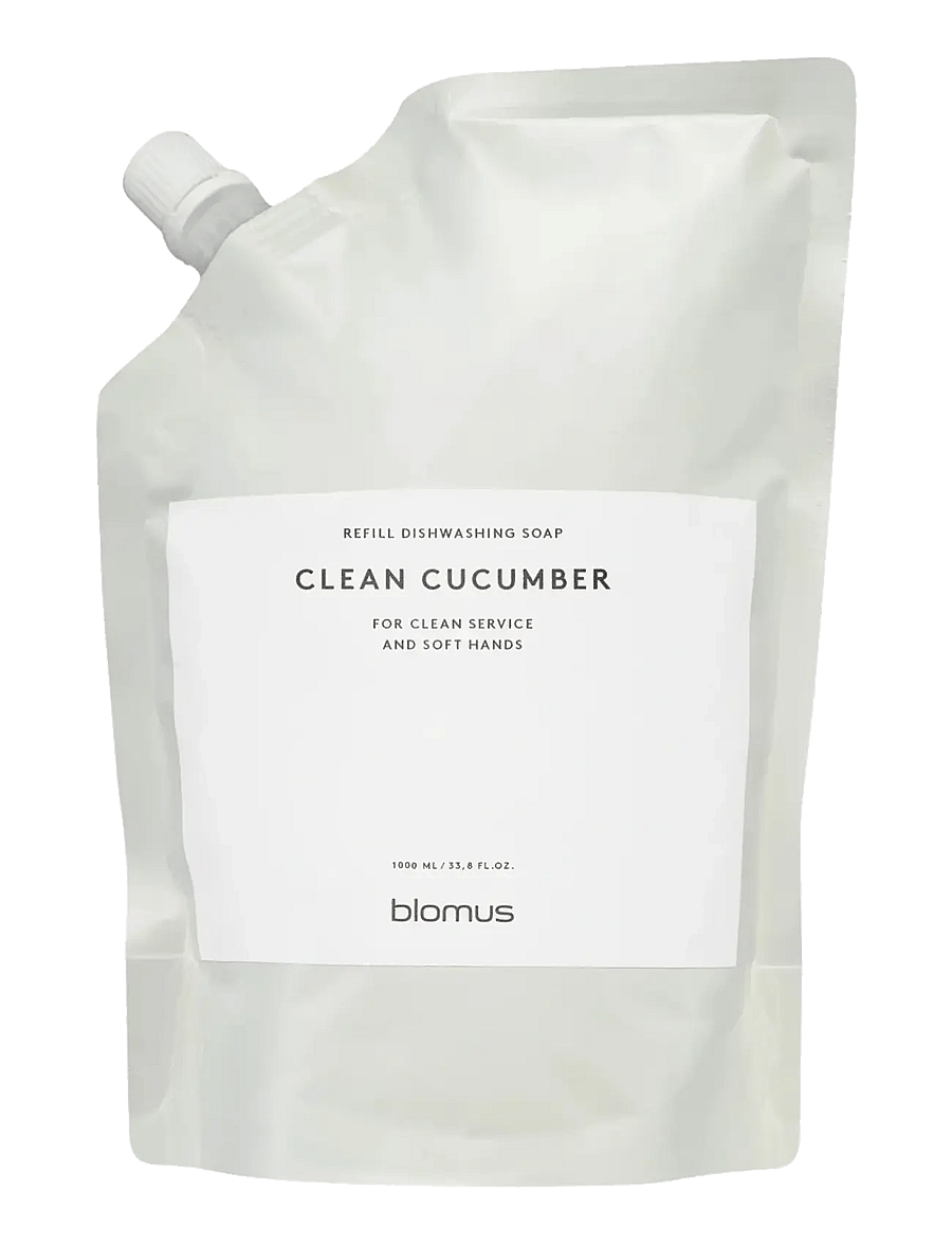 Blomus - Refill Dishwashing Soap, Scent: Clean Cucumber - 1 L - SATOMI - White - nõudepesuvedelik ja -seebid - white - 0