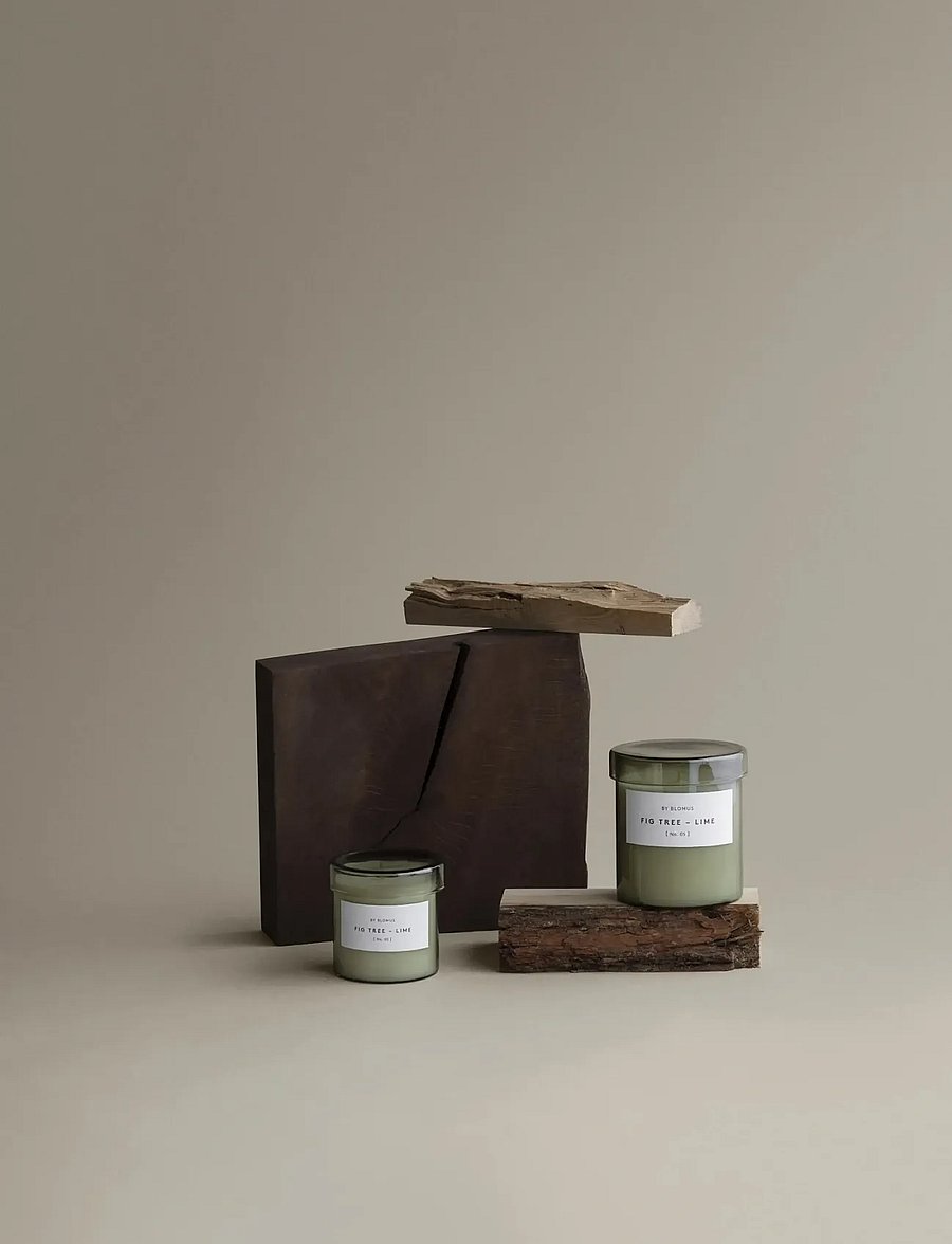 Blomus - Scented Candle L - 9,5 cm, Ø 9 cm - VALOA - Agave Green - agave green - 0